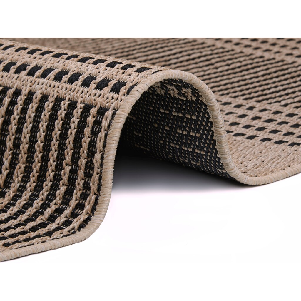 freundin Home Collection Teppich »Tove«, rechteckig, In-und Outdoor geeignet, Strapazierfähig und pflegeleicht, Flachgewebe