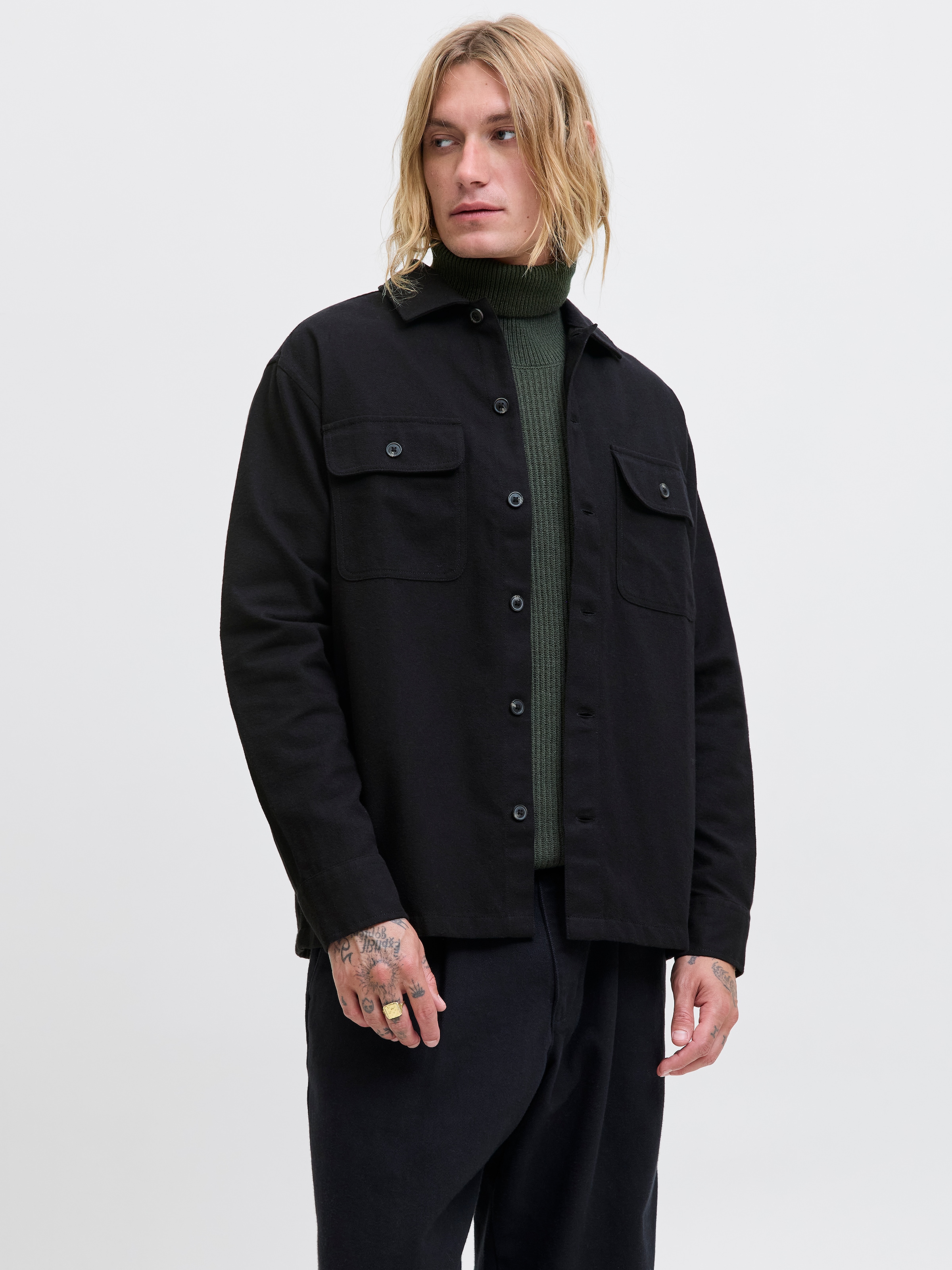 Jack & Jones Langarmhemd »JJECHARGE OVERSHIRT LS NOOS«