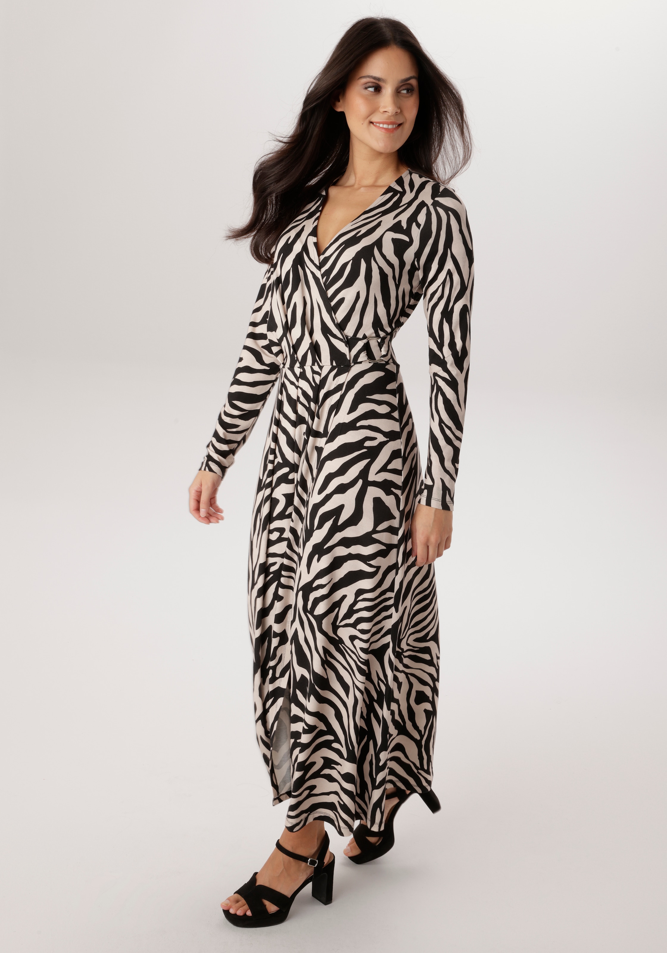 Image of Aniston SELECTED Jerseykleid mit seitlichen Zierring in der Taille - NEUE KOLLEKTION
