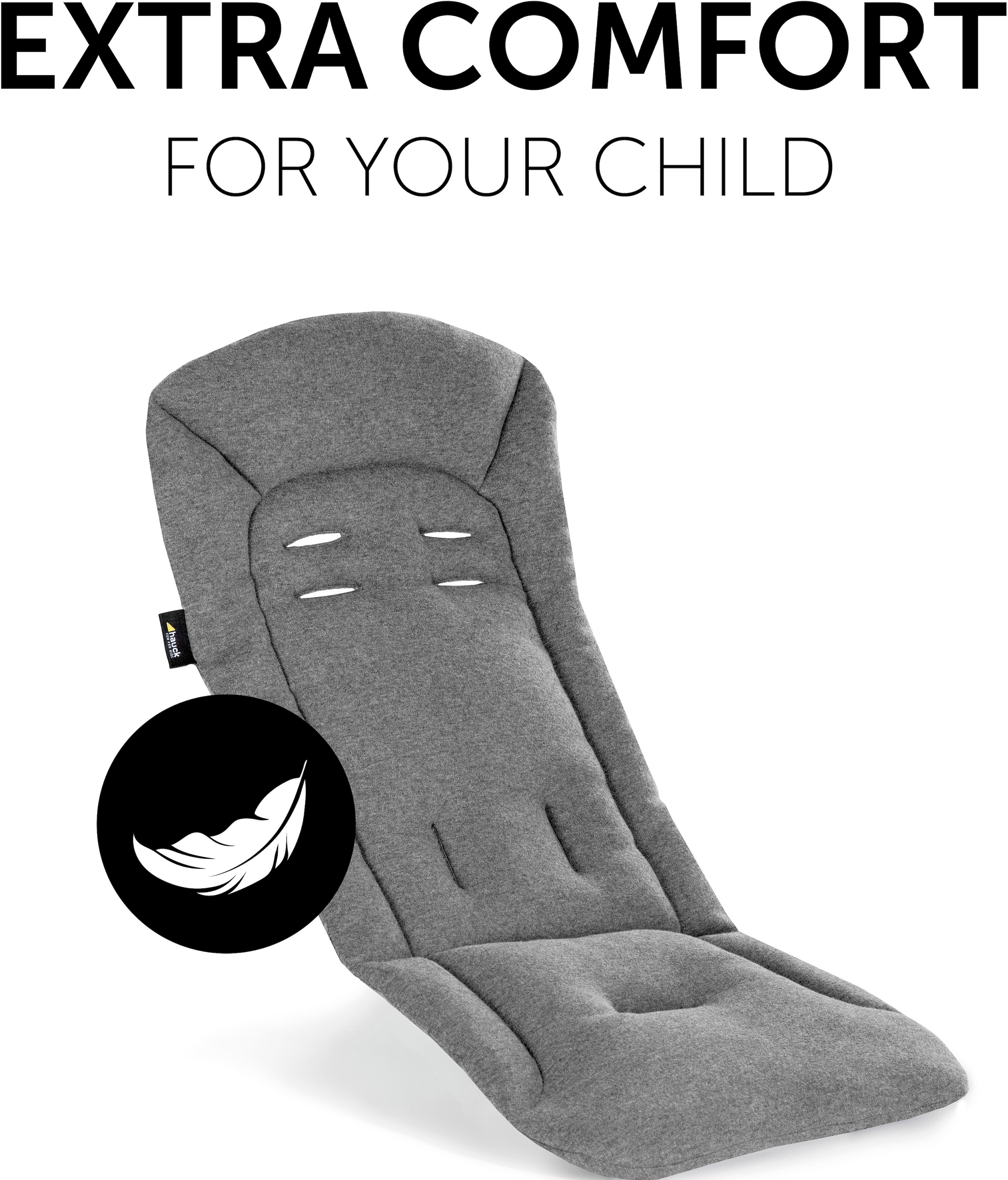 Hauck Kinderwagen-Sitzauflage »Seat Liner, charcoal« auch für Buggys geeignet