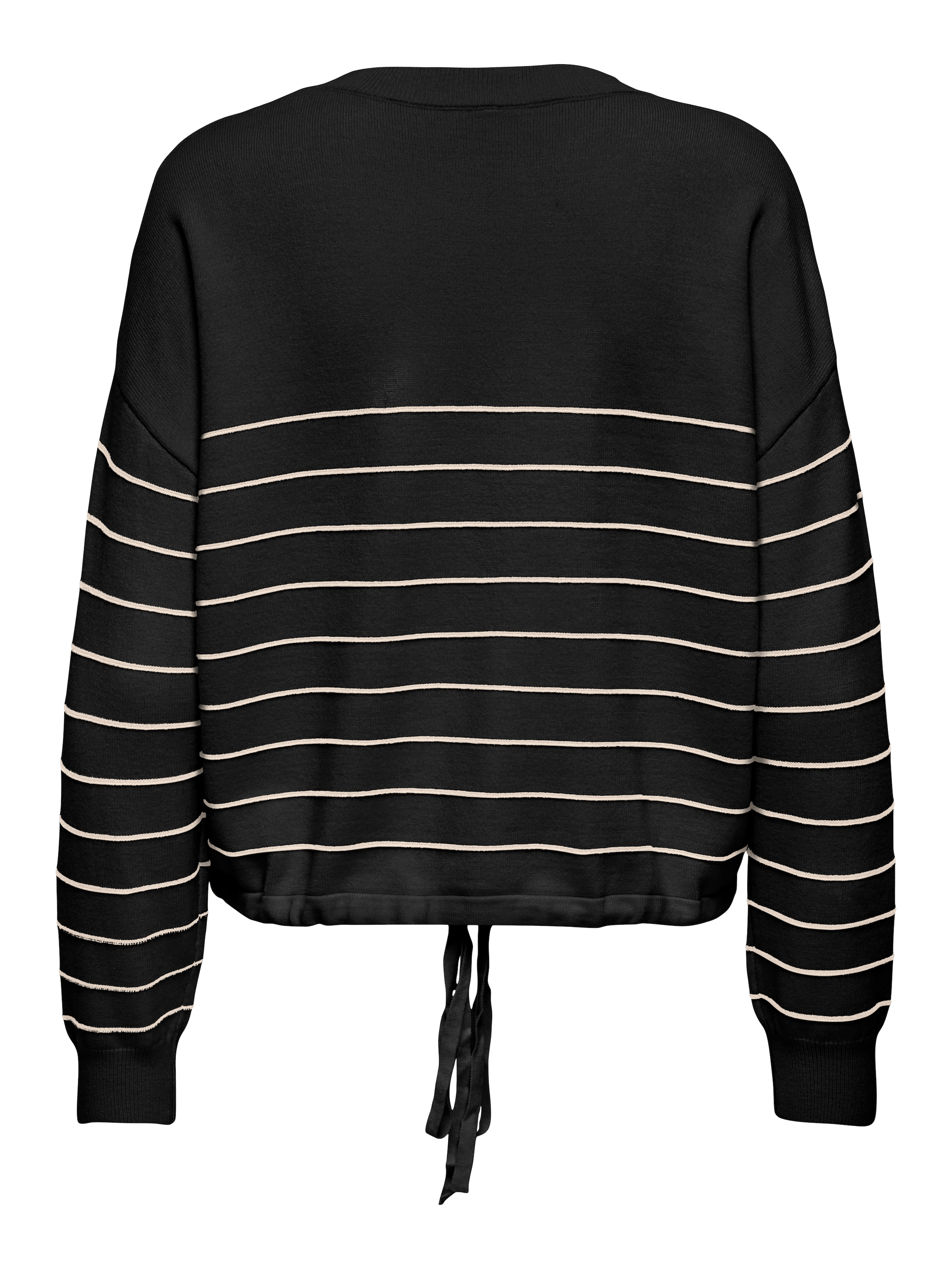 ONLY CARMAKOMA Rundhalspullover »CARSIGNE LS TEXT DETAIL O-NECK KNT«