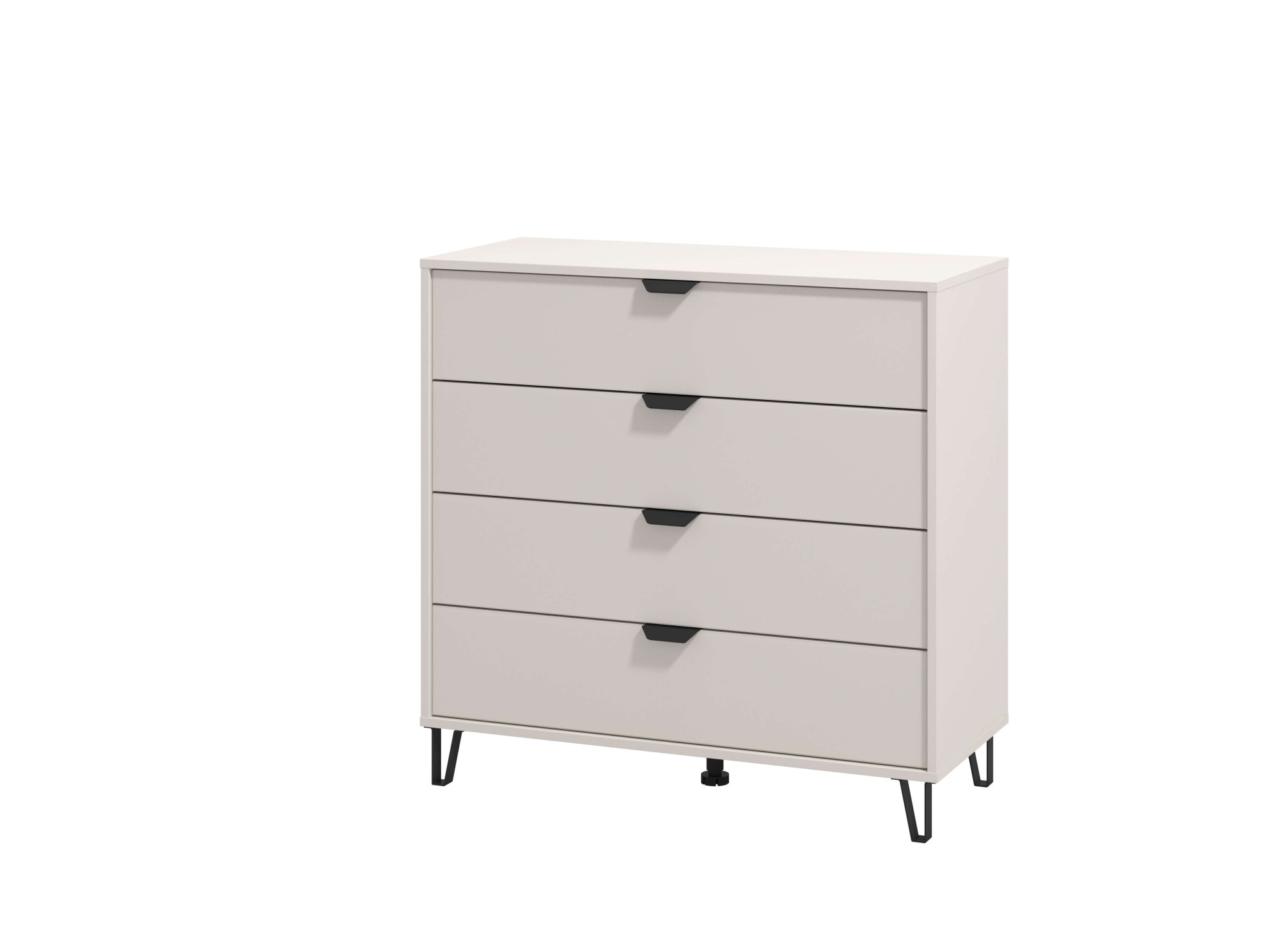Image of INOSIGN Sideboard "Lucca Schubkastenkommde, Farbe: Cashmere, 93x40x90,5cm" 4 Schubladen mit Glasfront, FSC-zertifizierter Holzwerkstoff