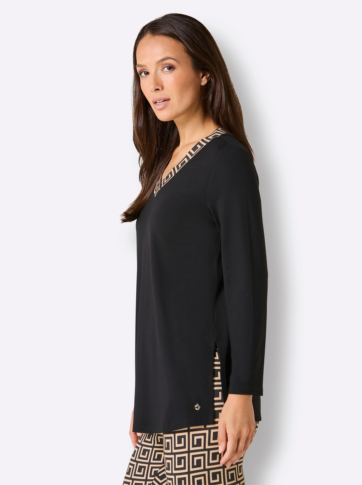 CREATION L PREMIUM T-shirt à manches longues »Longshirt«, 1 pièces
