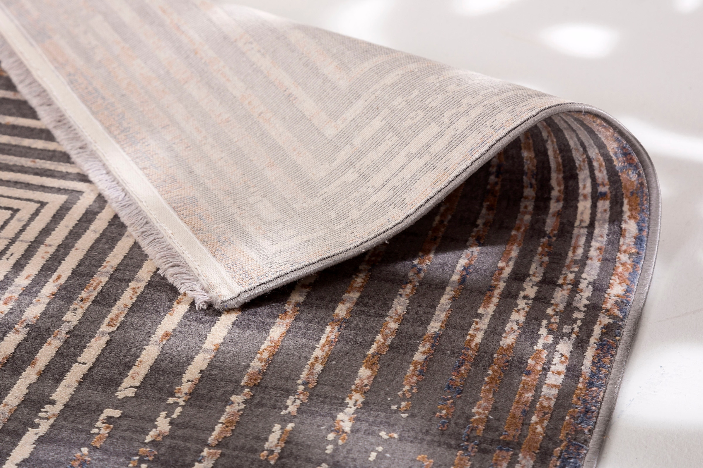 ASTRA Tapis »Mirano 233« Rectangulaire 7 mm Höhe 3-D Effekt, Viskose, seidig schimmernd, Hoch Tief