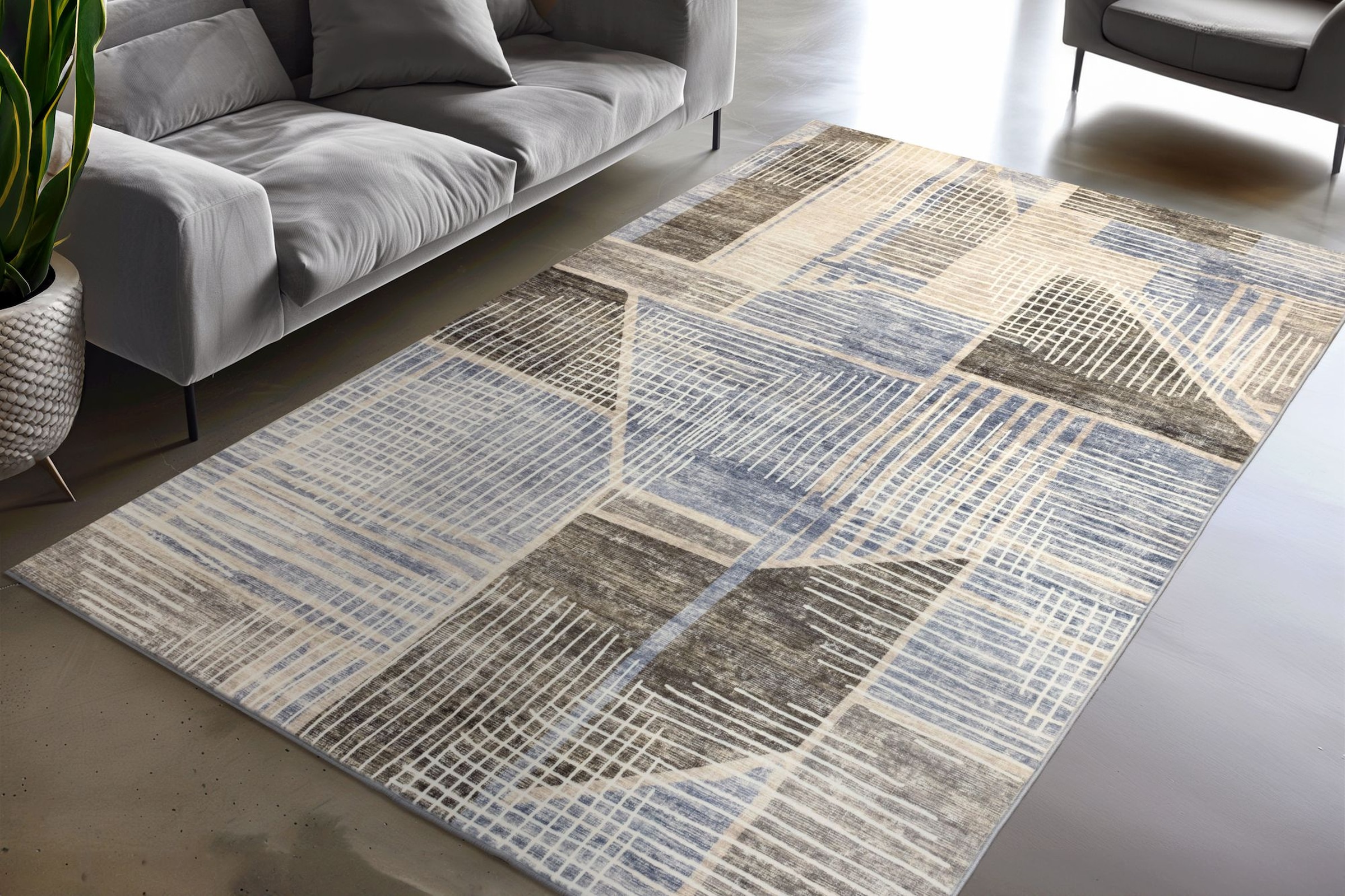 Kayoom Tapis »Visionary 129« Rectangulaire 8 mm Höhe Kurzflor, Vintage, Patchwork Muster, Modernes Muster