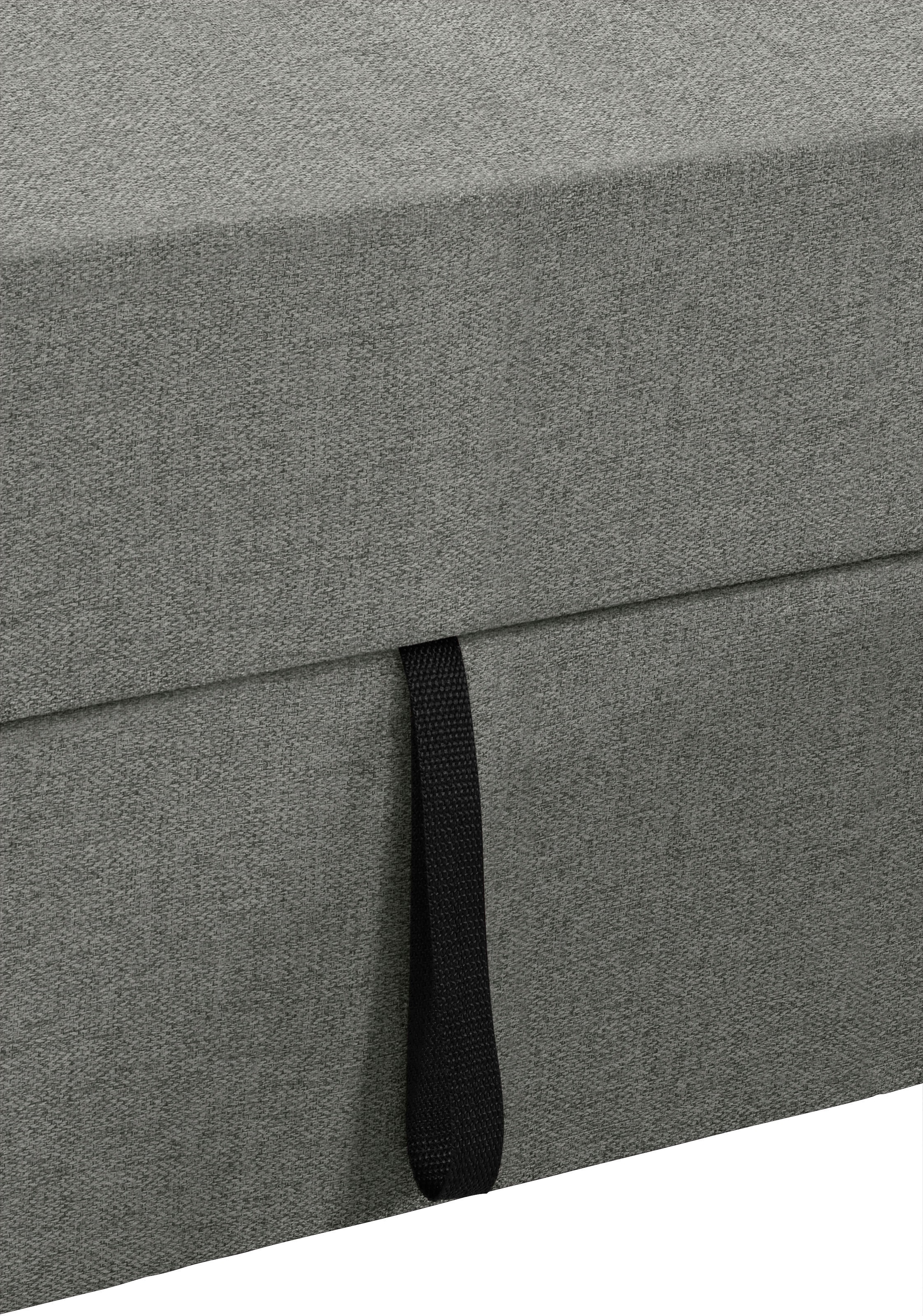 DOMO collection Ecksofa »Sarafina zeitlos und komfortabel, optional mit Federkern, L-Form«, wahlweise mit Bettfunktion