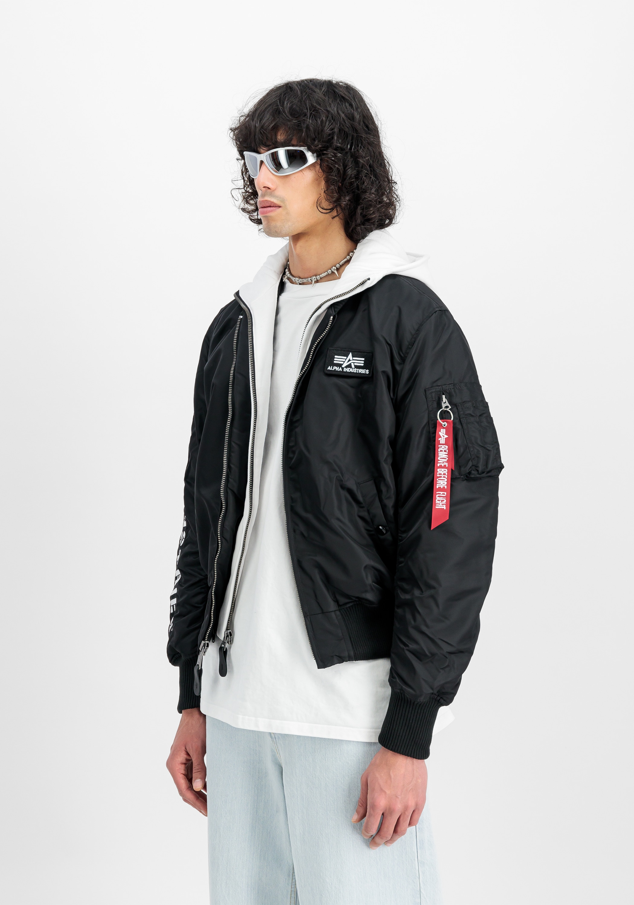 Alpha Industries Bomberjacke »MA-1 D-Tec Sleeve Embroidery«