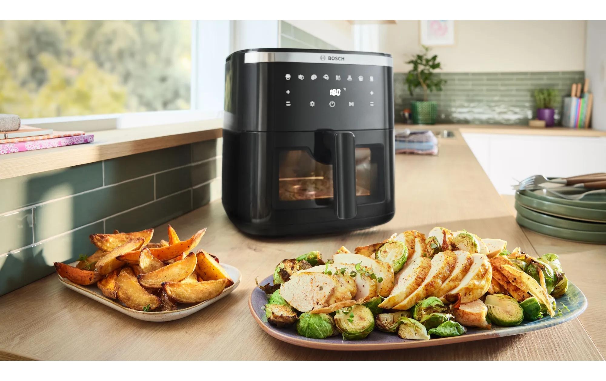 BOSCH Heissluftfritteuse »Serie 6 MAF671B1 7,2 l« 1800 W Fritteuse mit Sichtfenster