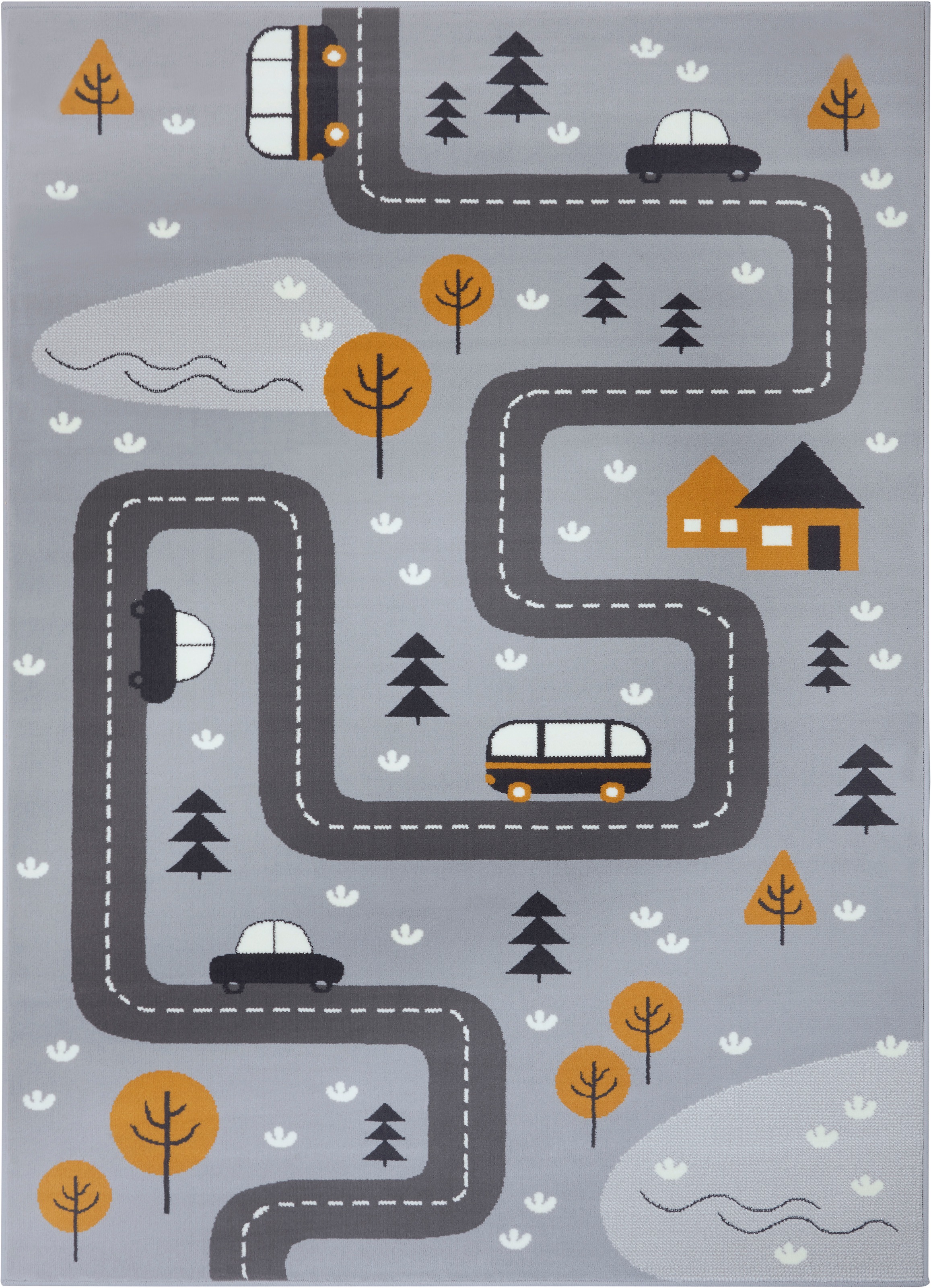 HANSE Home Kinderteppich »Dream Street«, rechteckig, 9 mm Höhe, Teppich, Spielteppich, Spielunterlage, Strasse, Kinderzimmer, Kurzflor