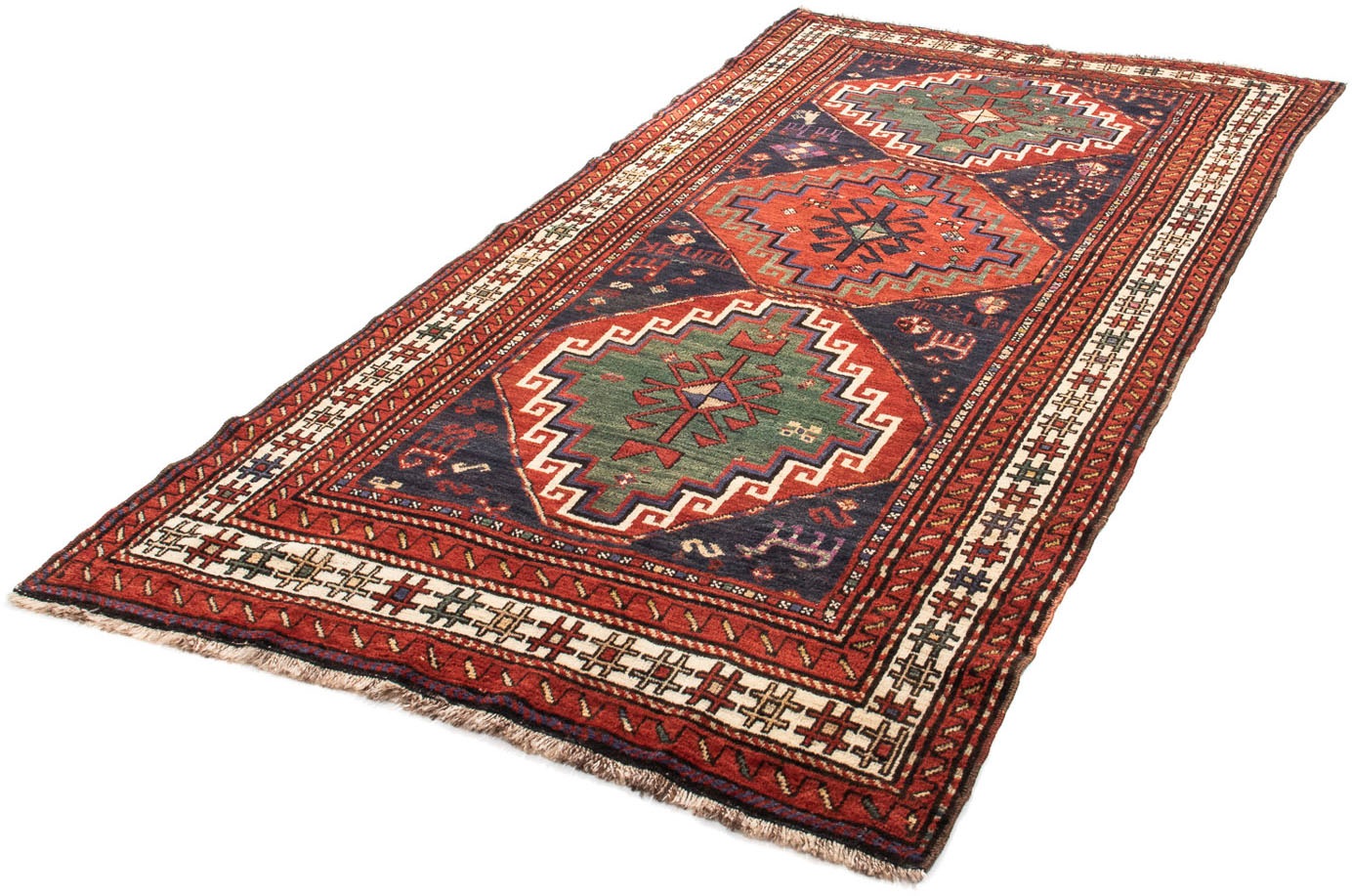 Image of morgenland Orientteppich »Perser - Nomadic - 244 x 126 cm - dunkelblau«, rechteckig, 10 mm Höhe, Wohnzimmer, Handgeknüpft, Einzelstück mit Zertifikat bei Ackermann Versand Schweiz