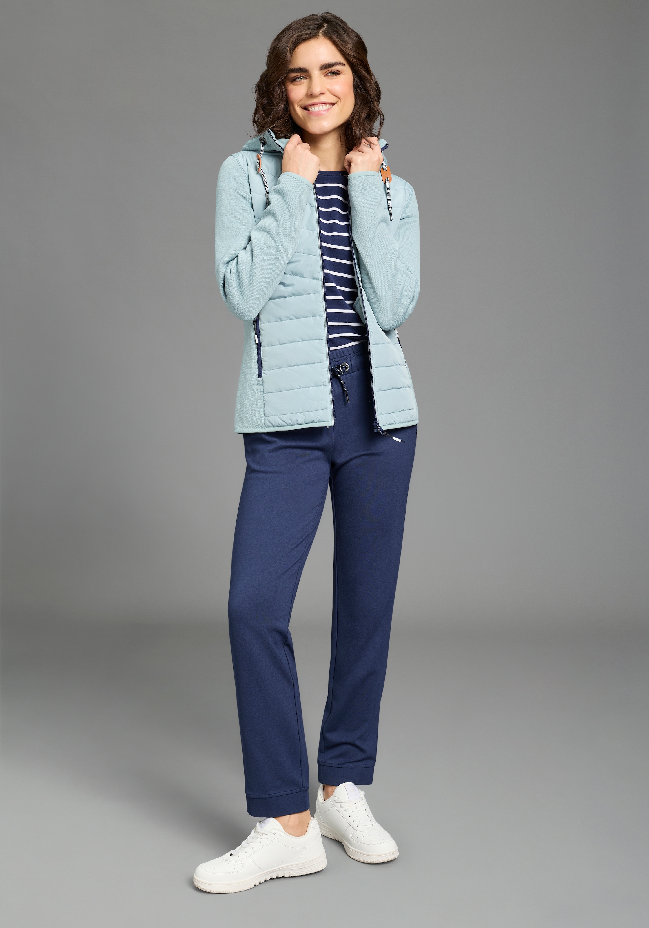 KangaROOS Hybridjacke mit Kapuze Übergangsjacke mit Kapuze Reissverschlusstaschen