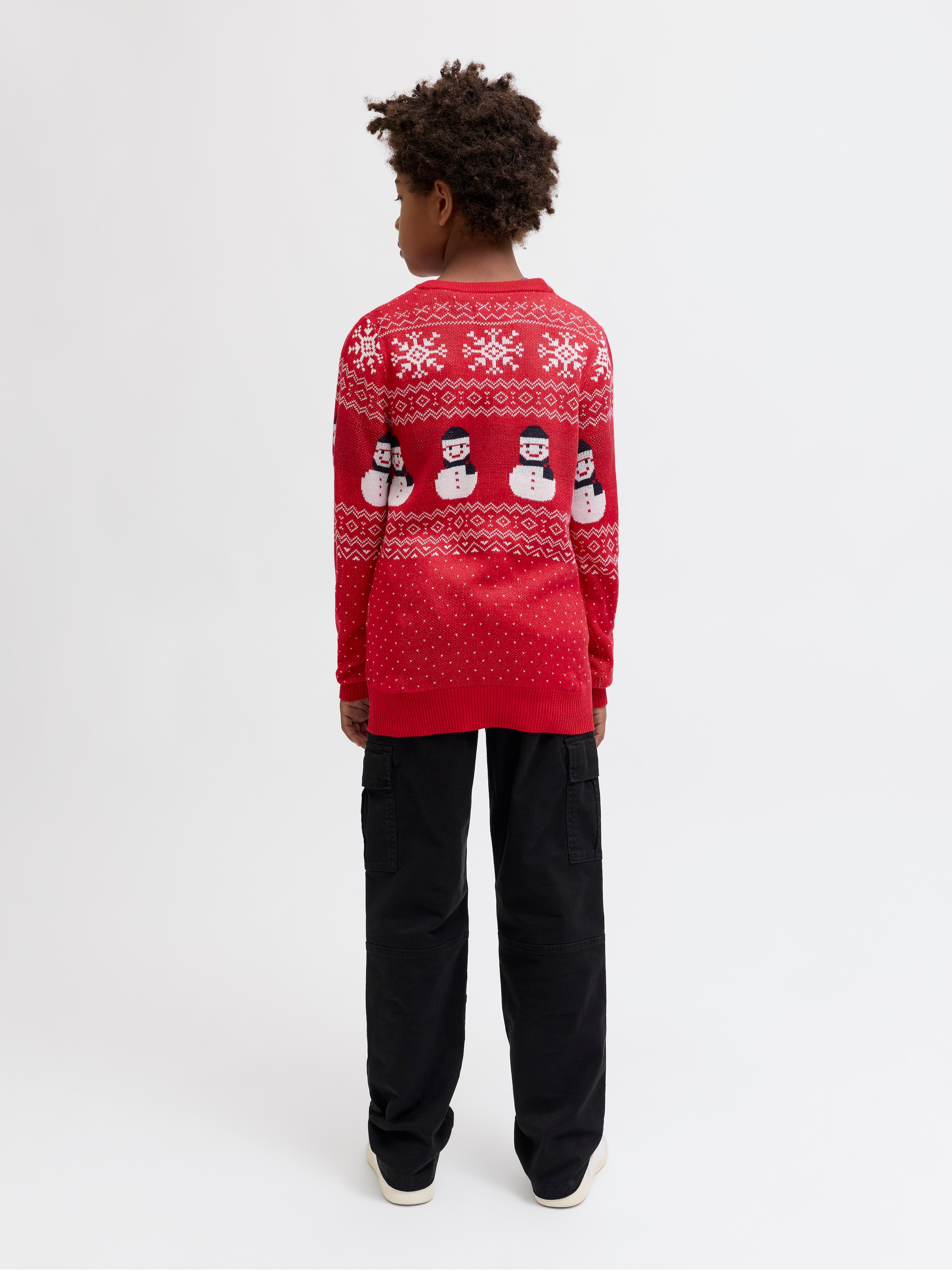 Jack & Jones Junior Weihnachtspullover »JJXMAS ANDREW KNIT CREW NECK JNR«