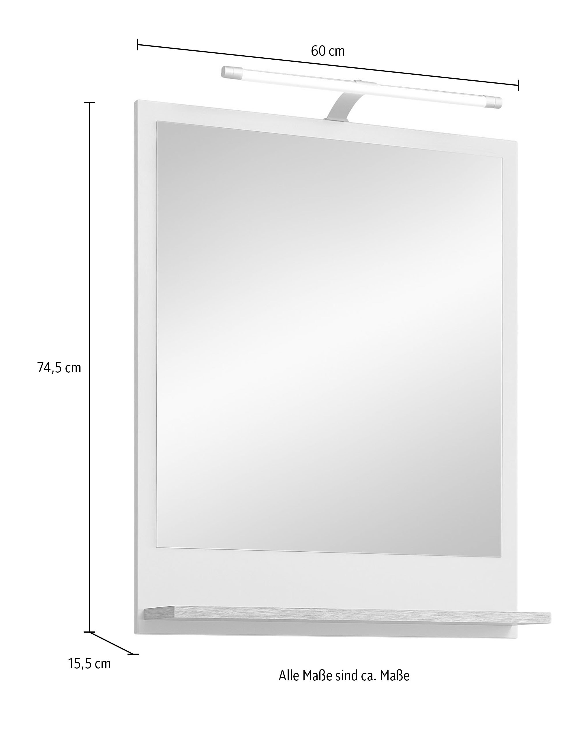 Saphir Miroir de salle de bain »mit Ablage«