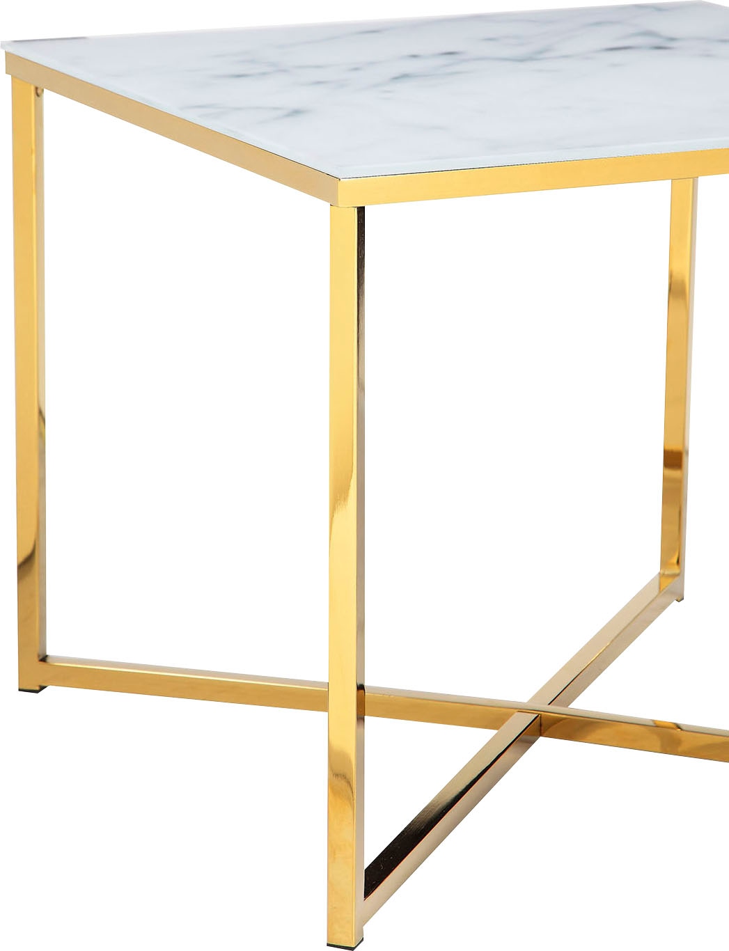 SalesFever Beistelltisch, Tischplatte in Marmoroptik