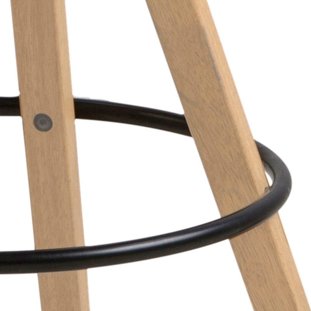 ACTONA GROUP Barhocker »Dian« Set, 2 Stk. tlg. Barstuhl, Organisch geformter Sitz mit Kissen, Fussstütze