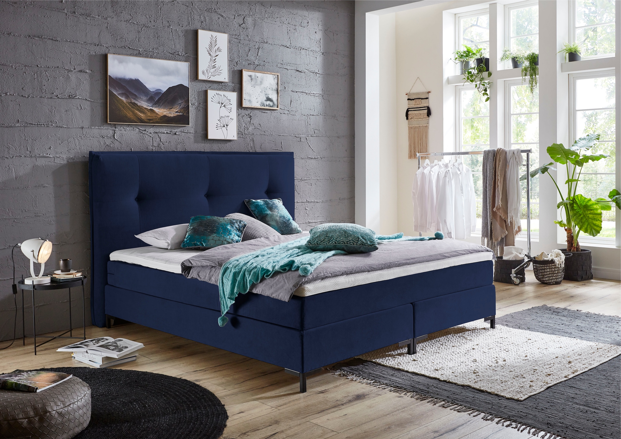 Image of ATLANTIC home collection Boxspringbett "Romy"