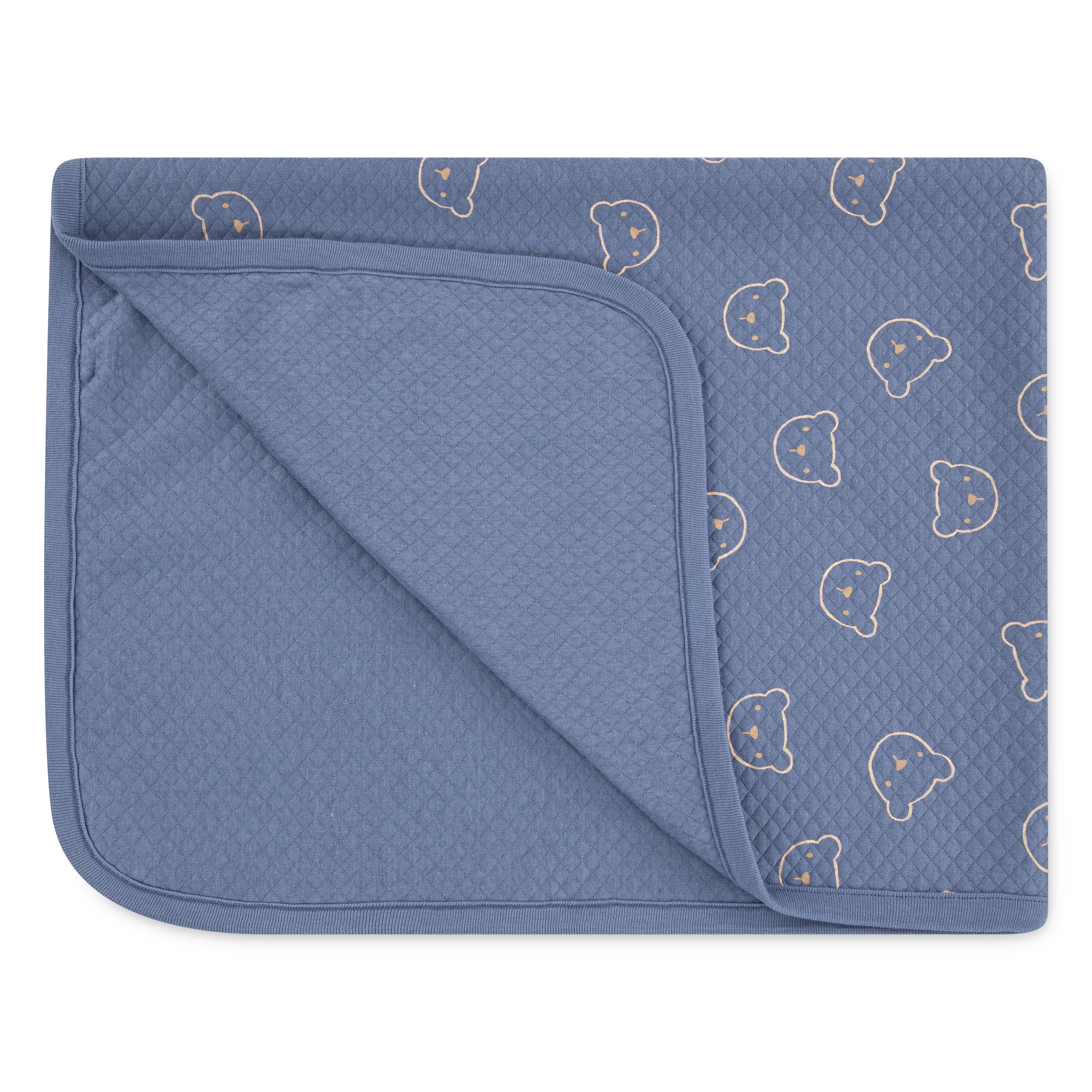 HUGGIES babywear Couverture pour bébé »HGHB QUILTED RECEIVING BLANKET« mit Teddy-Motiv, leicht gesteppt