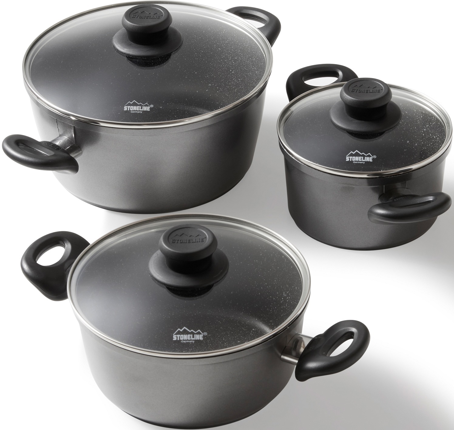 Image of STONELINE Topf-Set, Aluminium, (Set, 6 tlg.), Induktion bei Ackermann Versand Schweiz