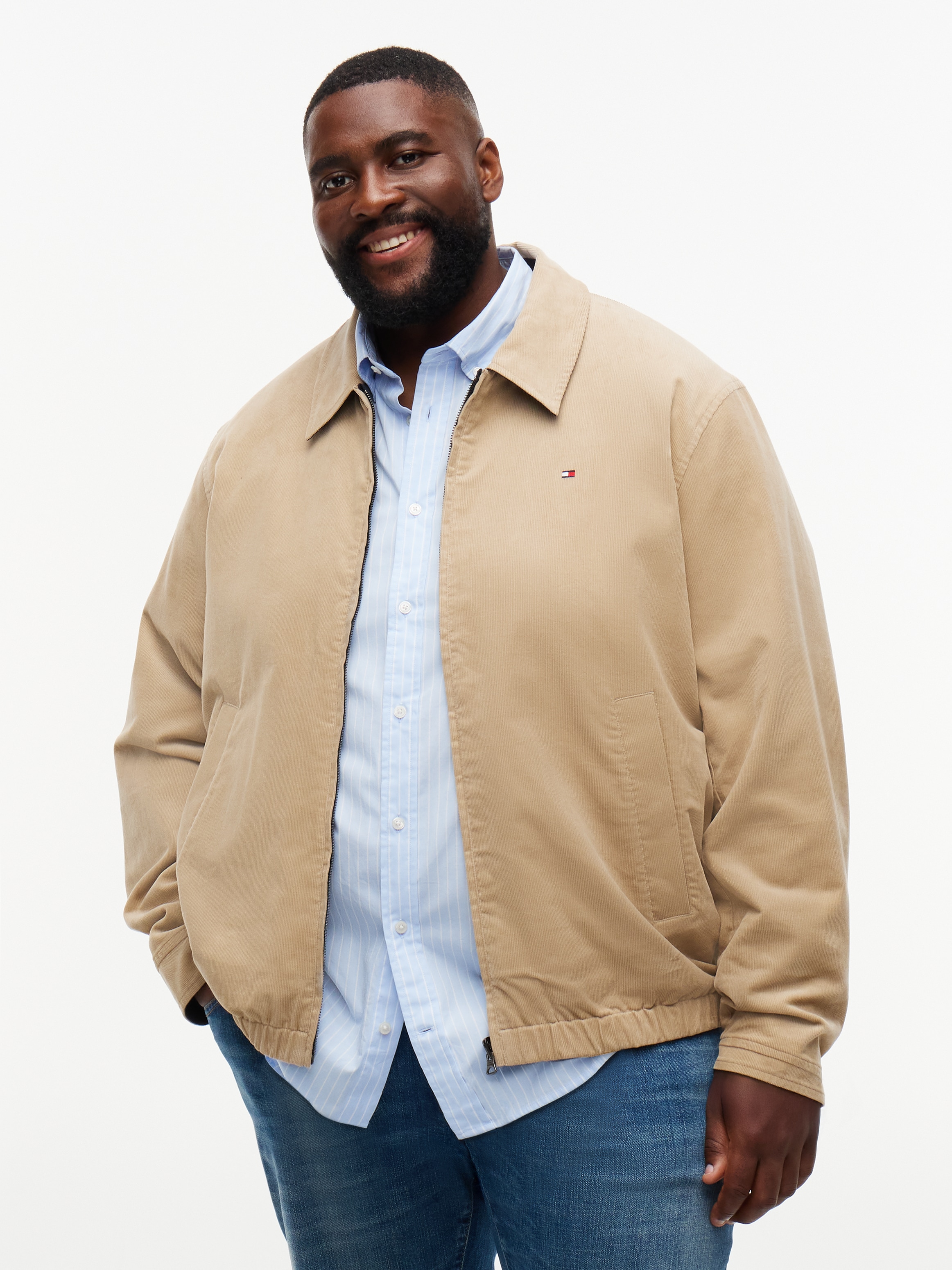 Tommy Hilfiger Big & Tall Wendejacke »BT-REVERSIBLE CORDUROY IVY« Grosse Grössen, elastischer Bund