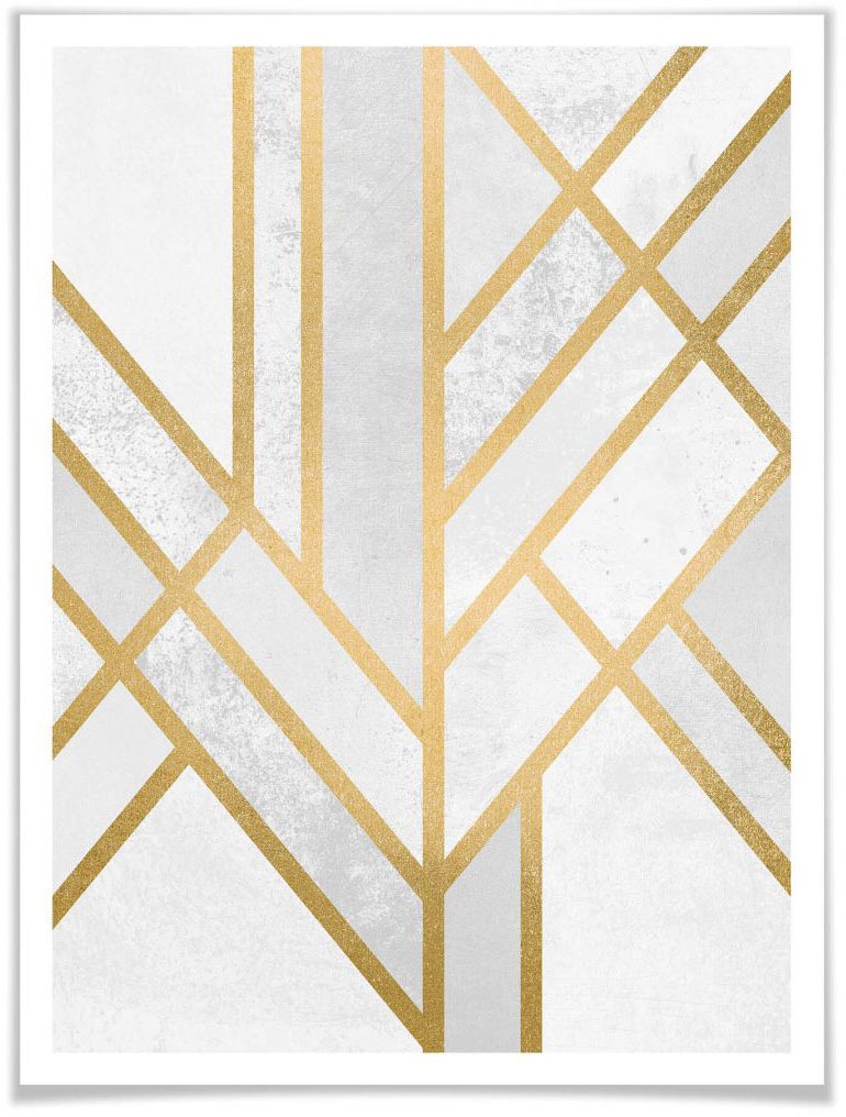 Image of Wall-Art Poster »Geometrie Gold«, Schriftzug, (1 St.) bei Ackermann Versand Schweiz