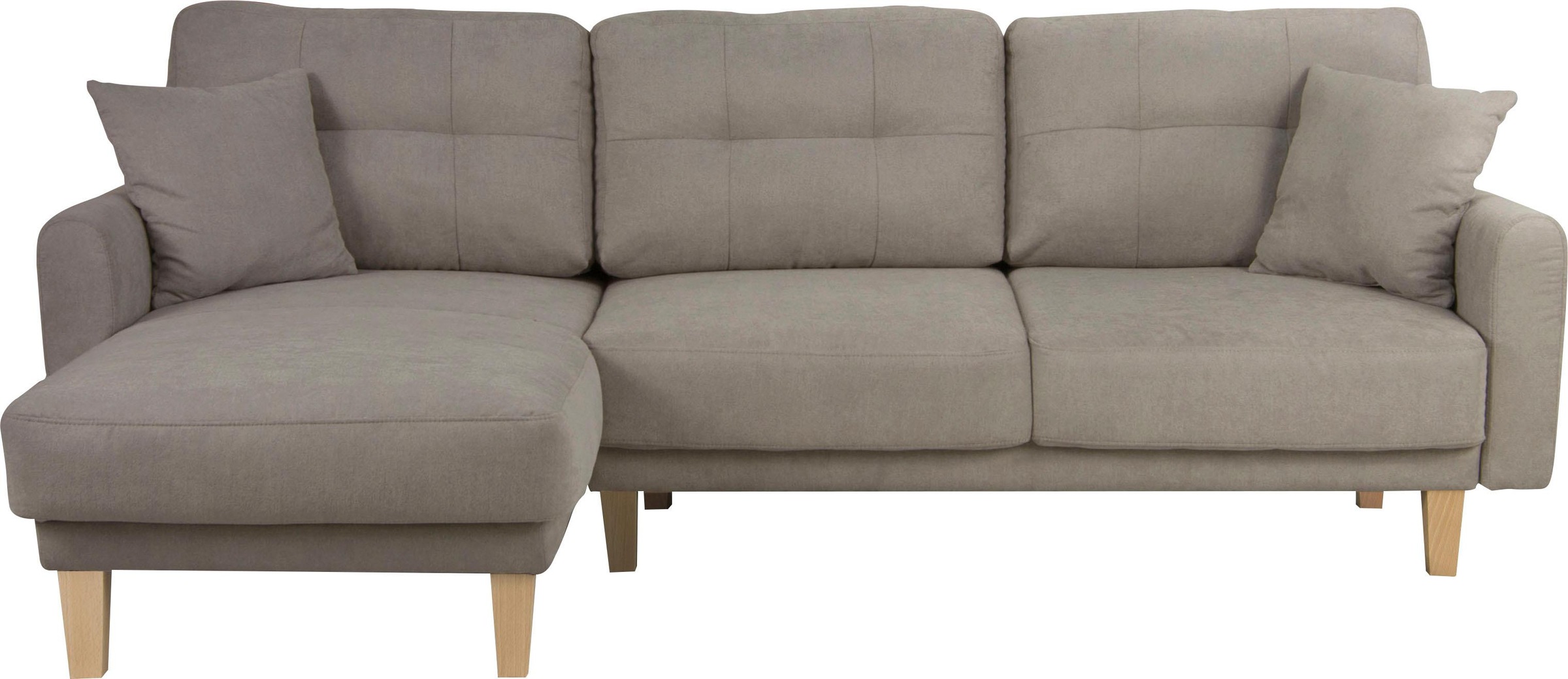Home affaire Ecksofa »TRIPLO optionale Schlafsofa mit Bettkasten, Masse B/T/H: 234/164/89 cm«, L-Form wahlweise mit Bettfunktion - Liegefläche 132x210 cm
