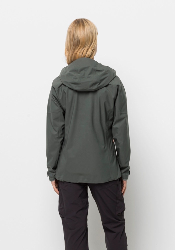 Jack Wolfskin Outdoorjacke »KAMMWEG 2L JKT W« mit Kapuze