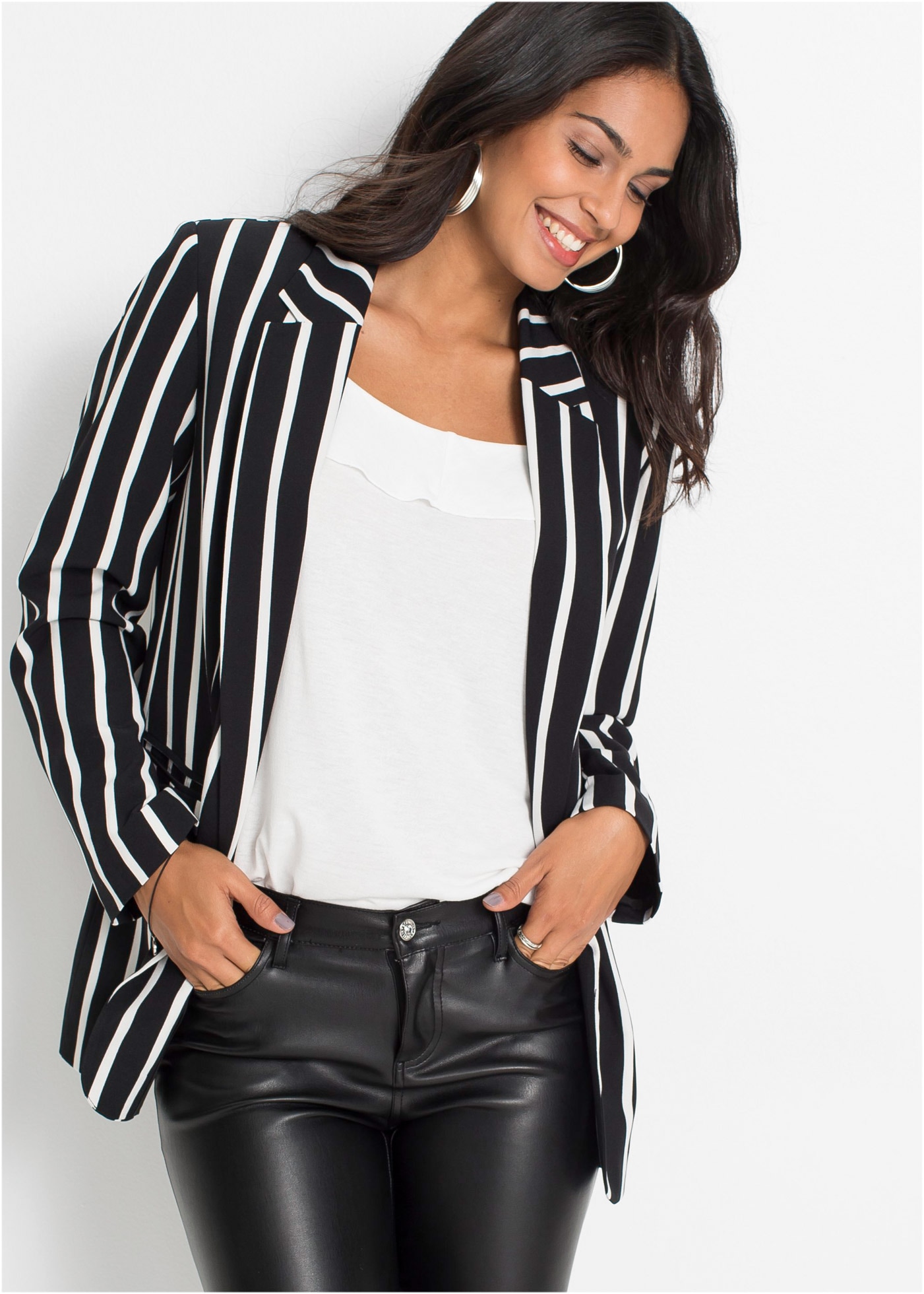 Image of bonprix Jackenblazer "Blazer" für modischen Auftritt, schmale Passform, mit Reverskragen