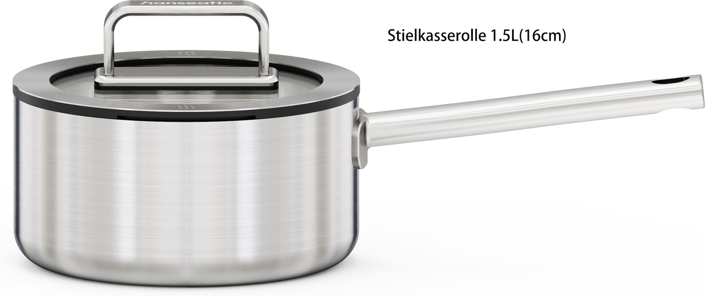 Hanseatic Kasserolle »PREMIUM« 1 tlg. Edelstahl