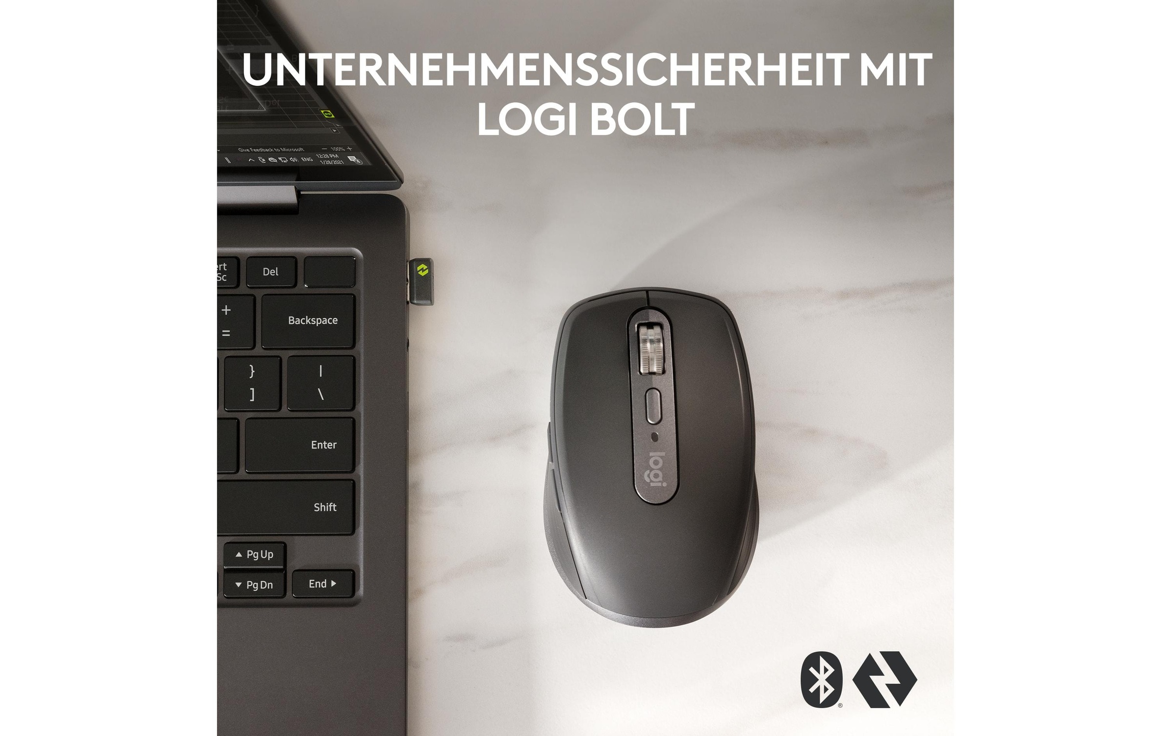 Logitech Maus »Maus MX Anywhere 3s for Business Graphite«, kabellos