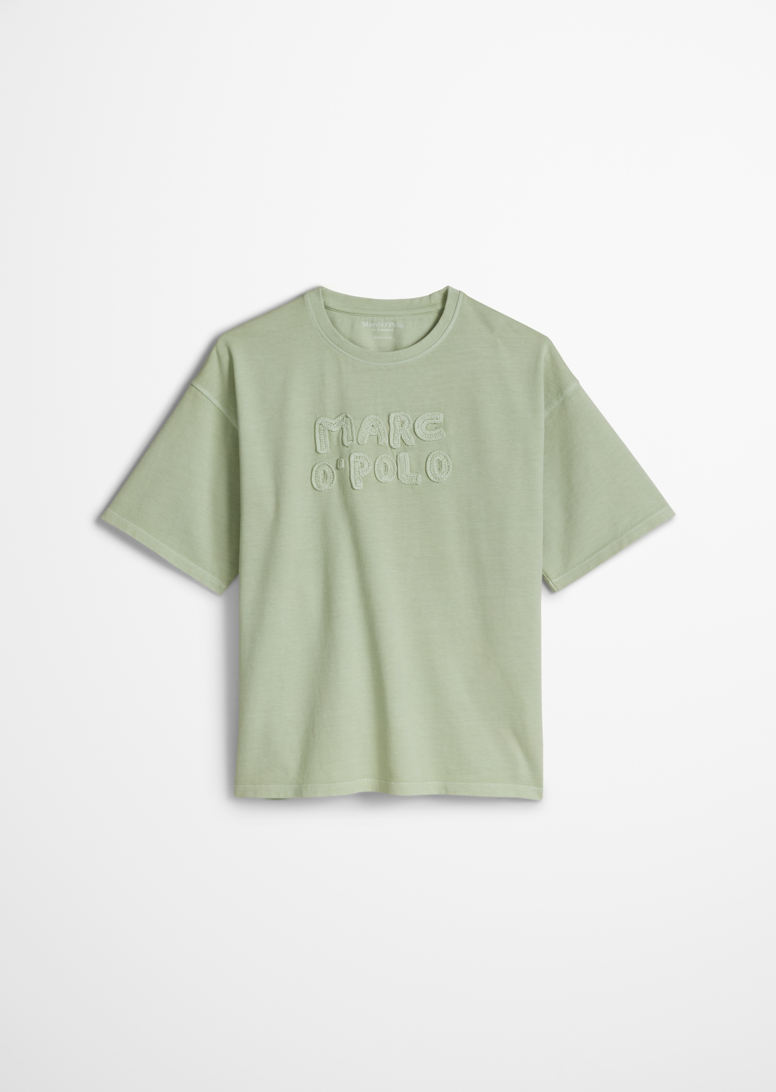 Image of Marc OPolo Junior T-Shirt gehäkeltes Logo, lockere Passform