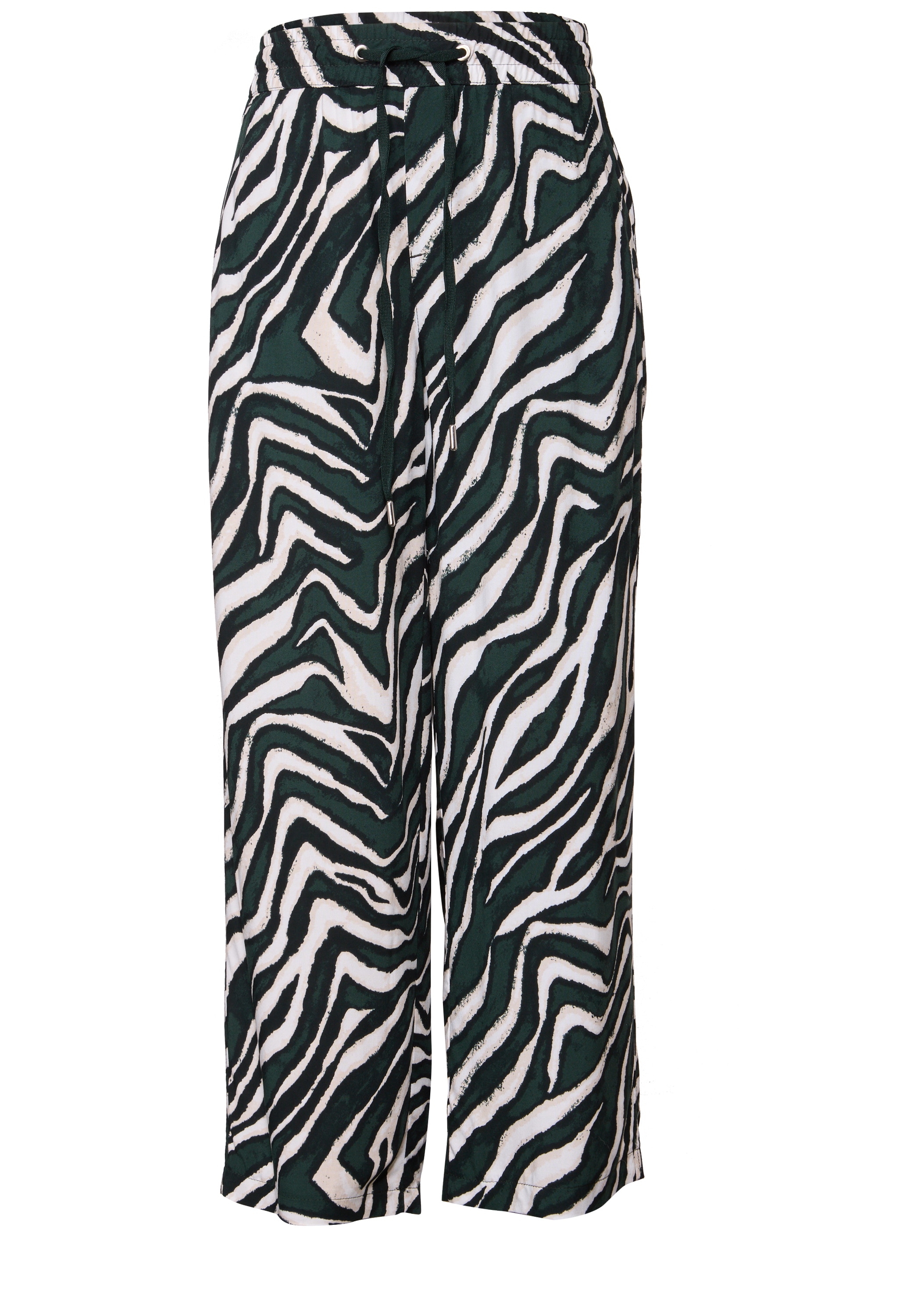 STREET ONE Stoffhose »Style Emee«, mit elastischem Bund und Tunnelzug, mit grafischem Muster