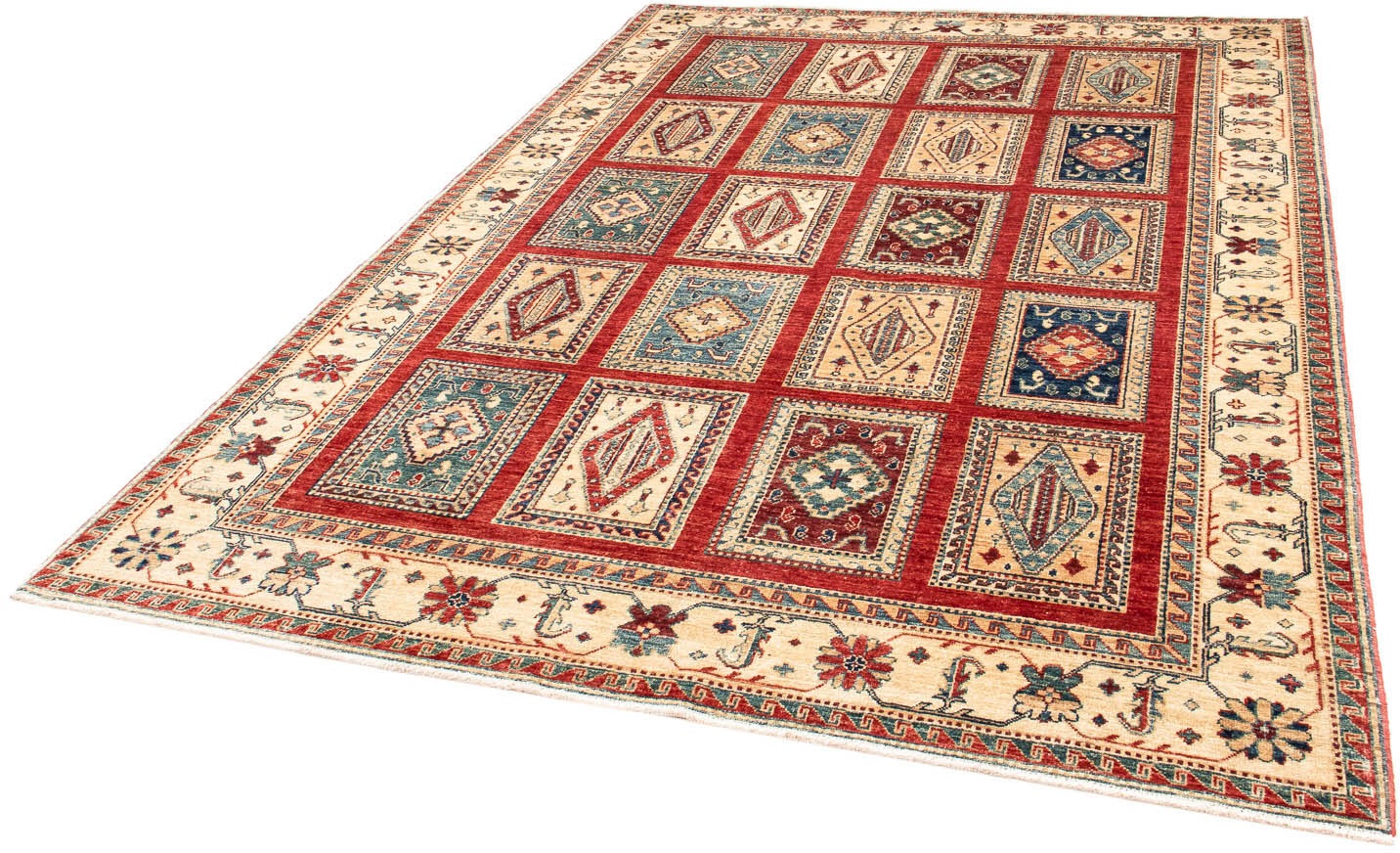 Image of morgenland Orientteppich »Ziegler - 243 x 174 cm - dunkelrot«, rechteckig, 6 mm Höhe, Wohnzimmer, Handgeknüpft, Einzelstück mit Zertifikat bei Ackermann Versand Schweiz