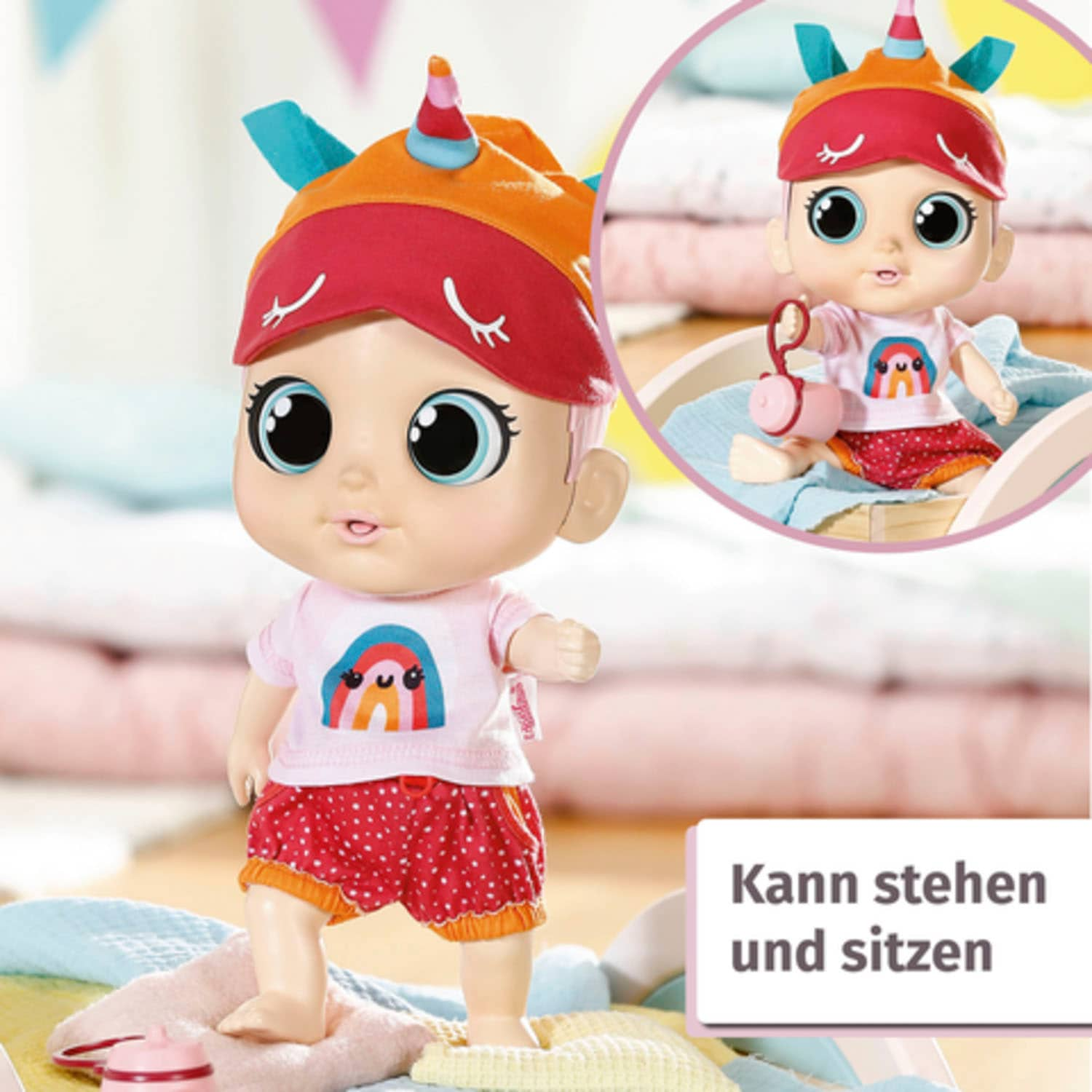 Zapf Creation® Babypuppe »Chou Chou Baby, Pink«, mit Soundeffekten und limitiertem Schlafanzug