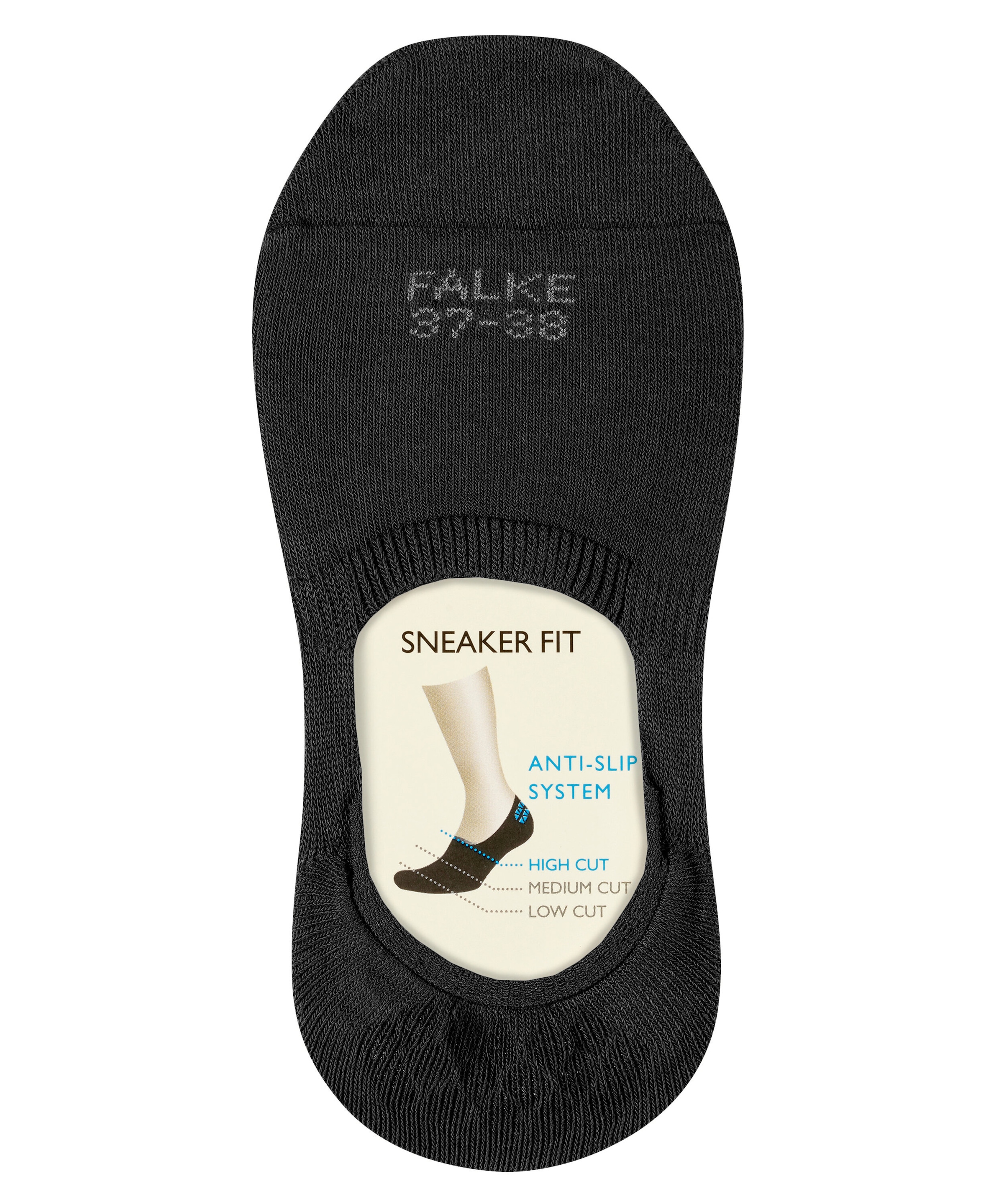 FALKE Füsslinge »Step High Cut« mit hohem Schnitt, für Sneaker und Halbschuhe, aus Baumwolle