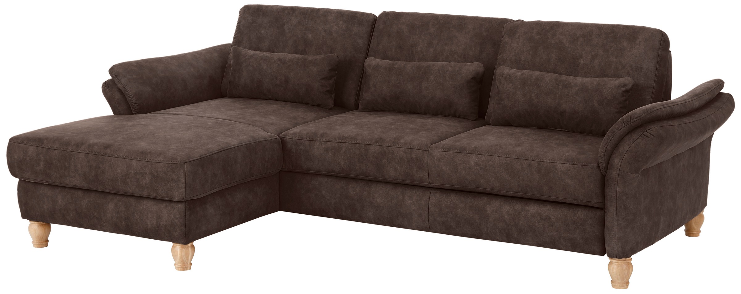 Home affaire Ecksofa »Palace L-Form«, incl. Sitztiefenverstellung, wahlweise mit Bettfunktion und Stauraum
