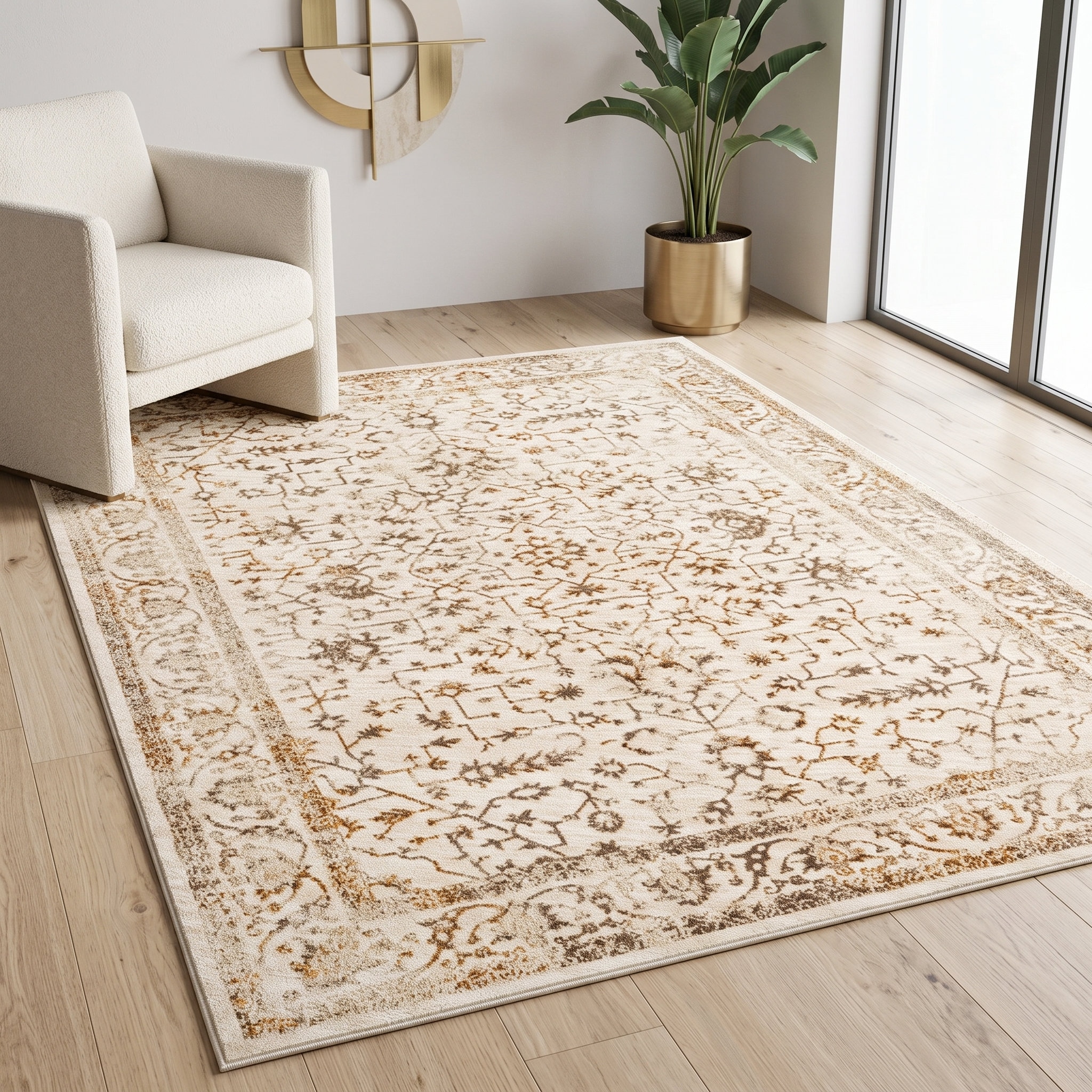 GOODproduct Teppich »Amira, orientalisches Design« rechteckig 11 mm Höhe mit Bordüre, elegant, Vintage Optik, Wohnzimmer, Schlafzimmer