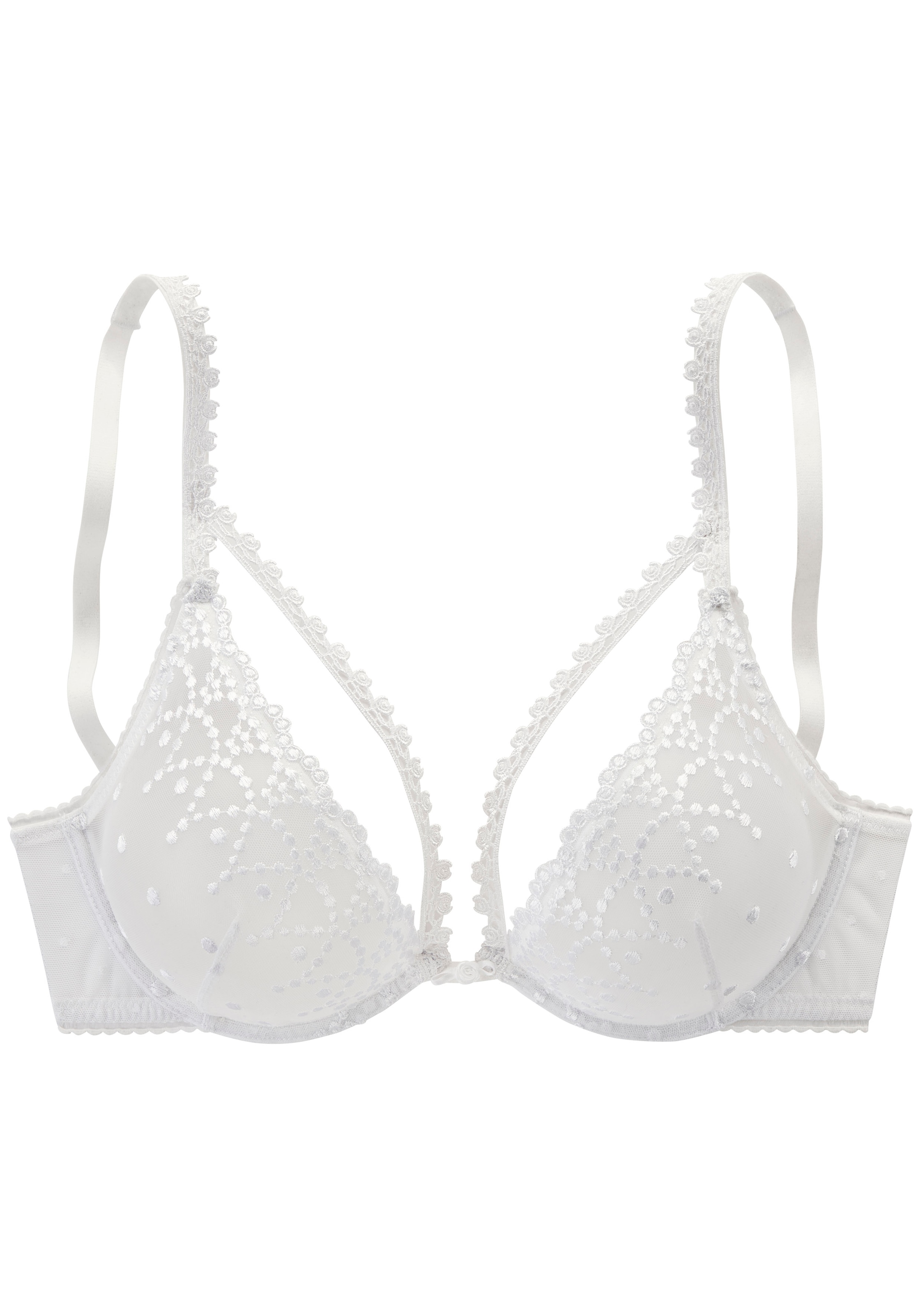 LASCANA Soutien-gorge à armatures »Fabia« en dentelle brodée à l'aspect légèrement transparent, lingerie sexy