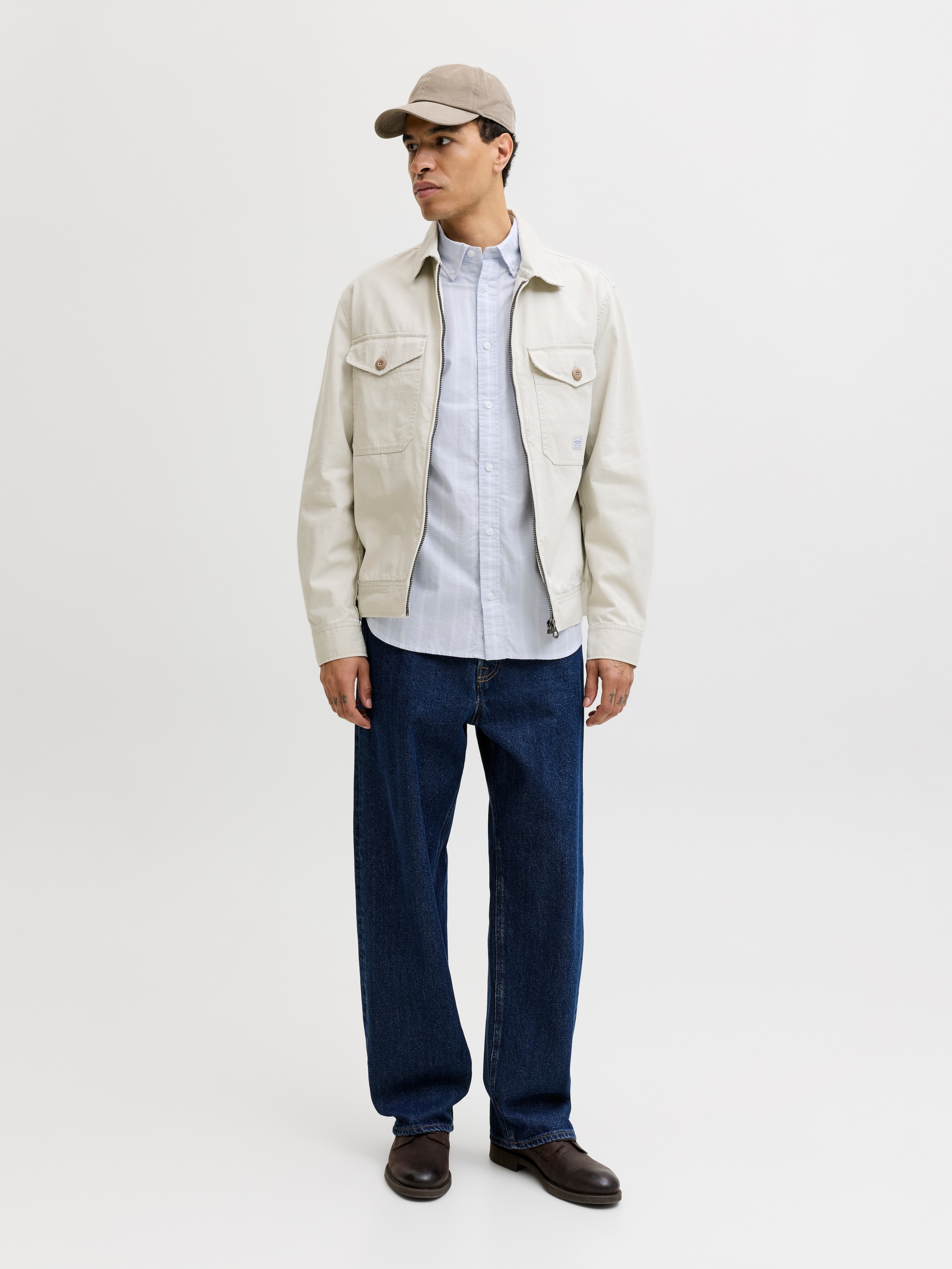 Jack & Jones Chemise à manches longues »JPRBLUHARVEY OXFORD L/S SHIRT SN« coton, coupe régulière