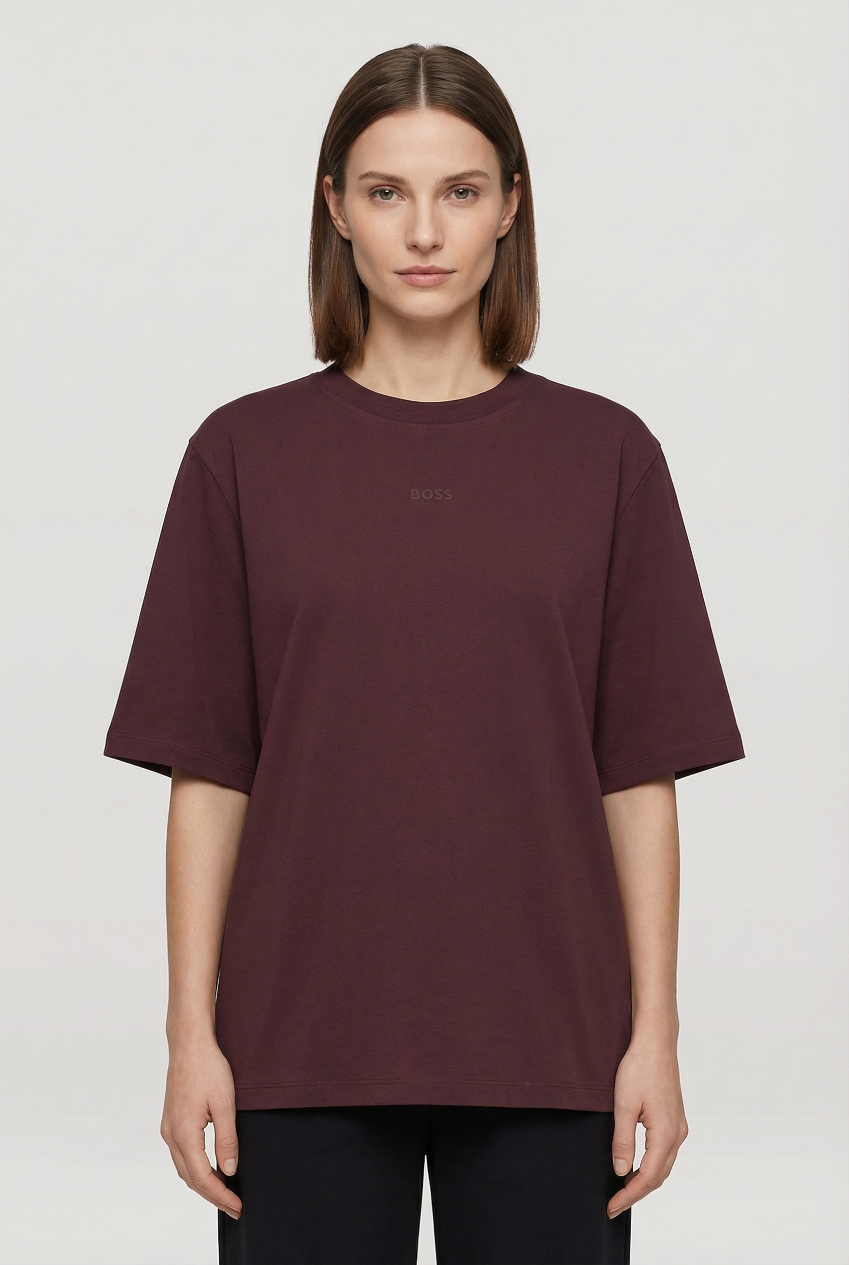 BOSS ORANGE T-shirt »Enis Premium Damenmode« avec manches larges