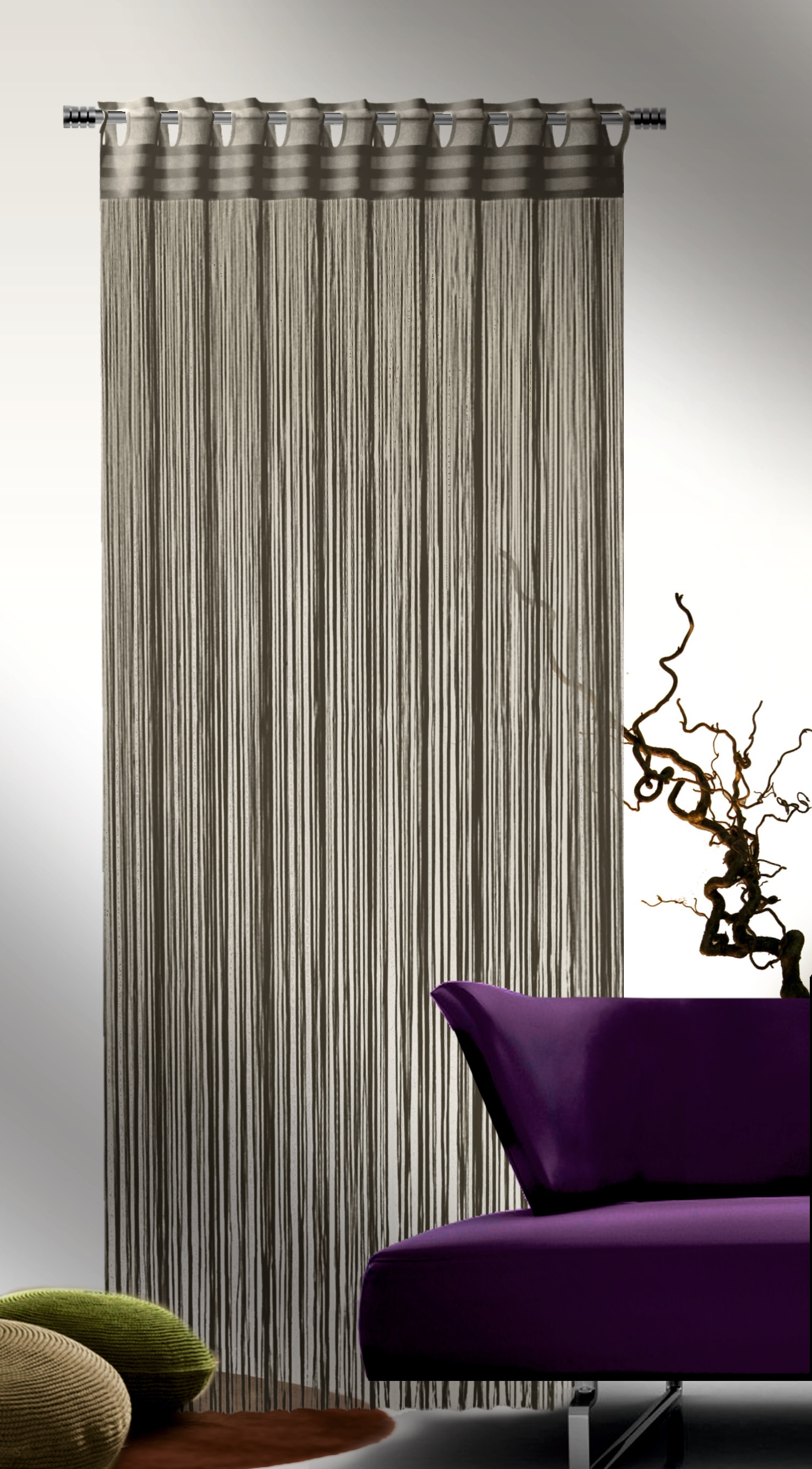 Image of WILLKOMMEN ZUHAUSE by ALBANI GROUP Fadenvorhang »Fadenstore«, (1 St.), Fadenvorhang bei Ackermann Versand Schweiz