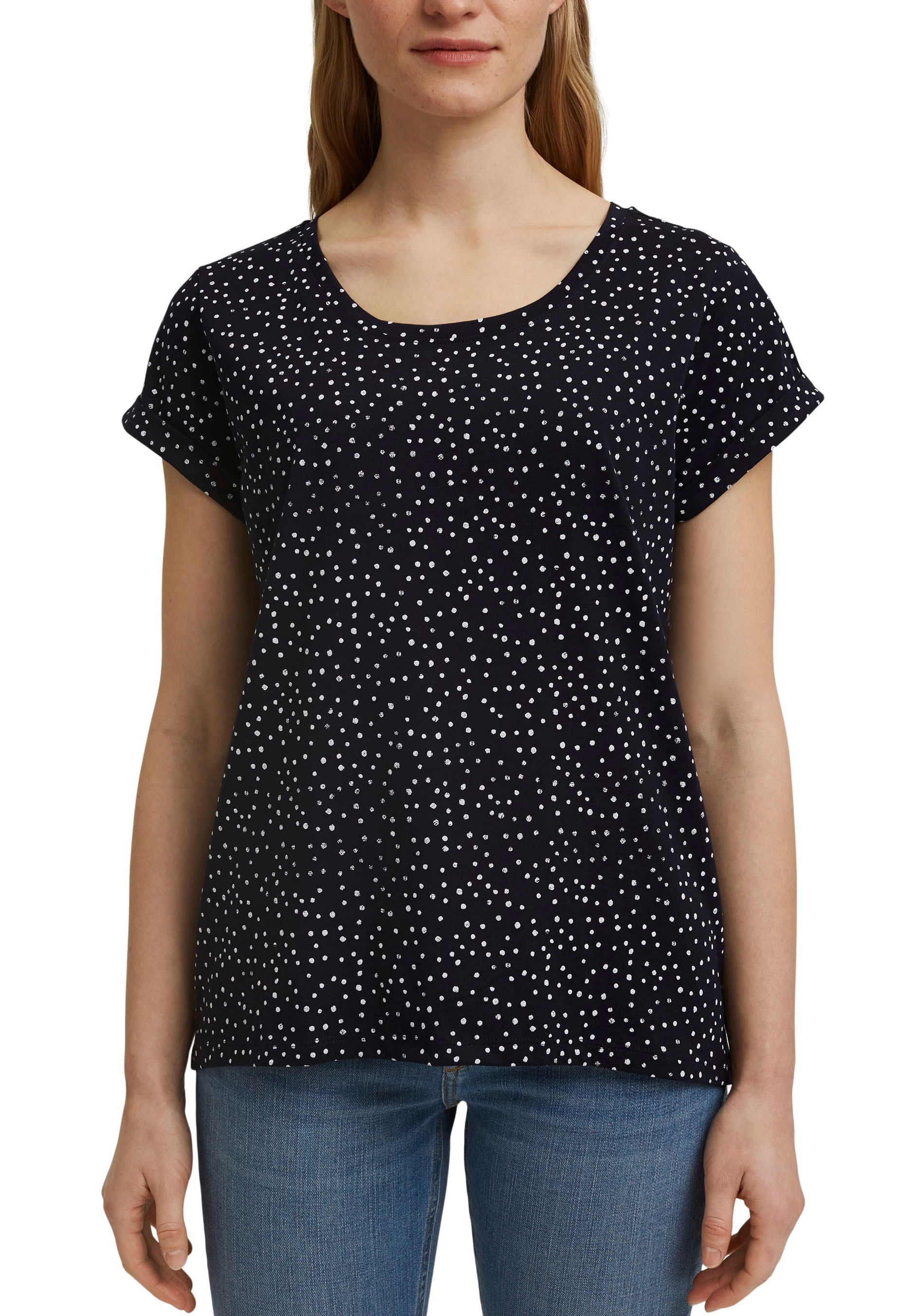Image of Esprit T-Shirt, mit Allover-Punkte-Print bei Ackermann Versand Schweiz