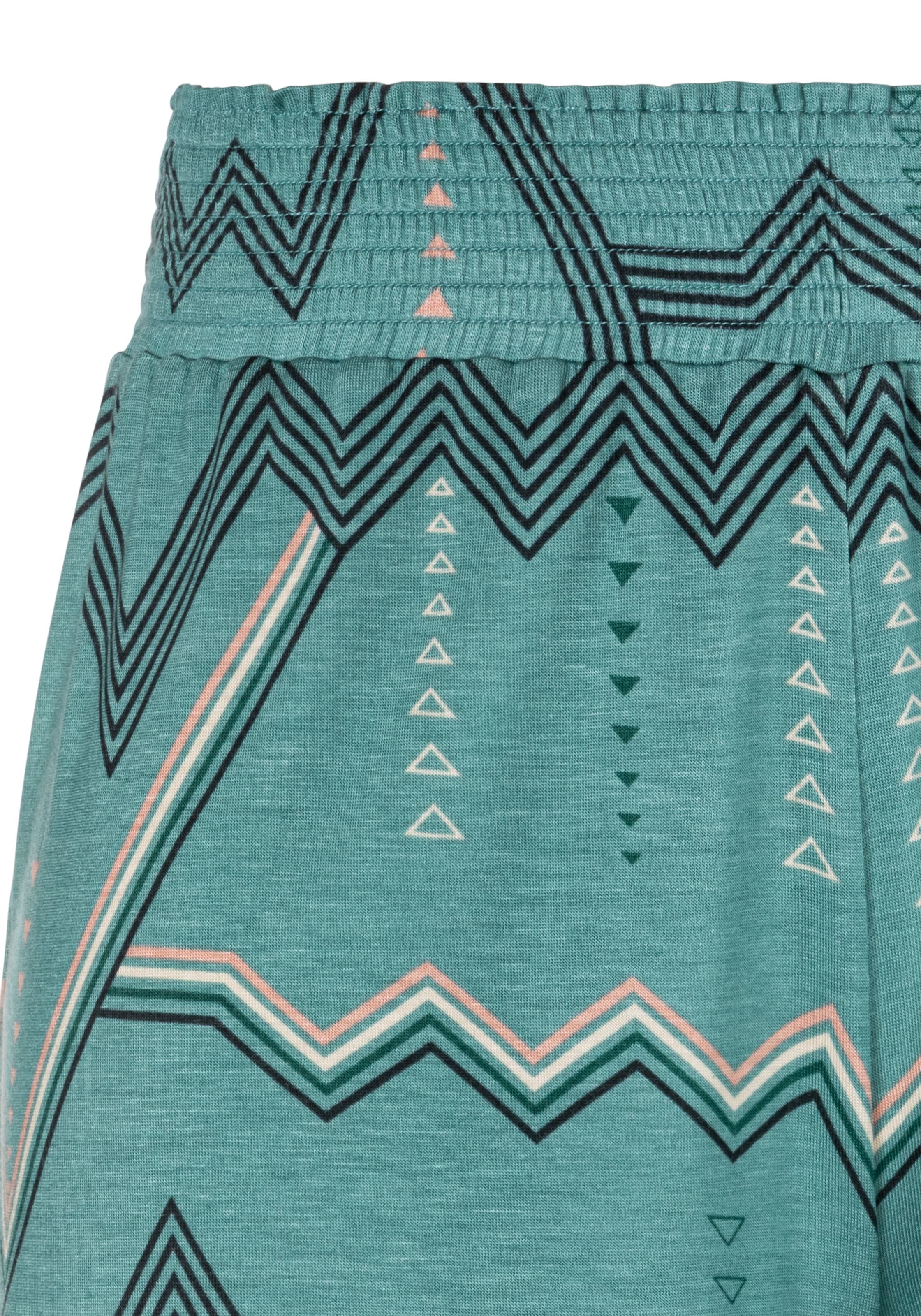 LASCANA Shorts de pyjama  mit grafischem Zick-Zack Muster