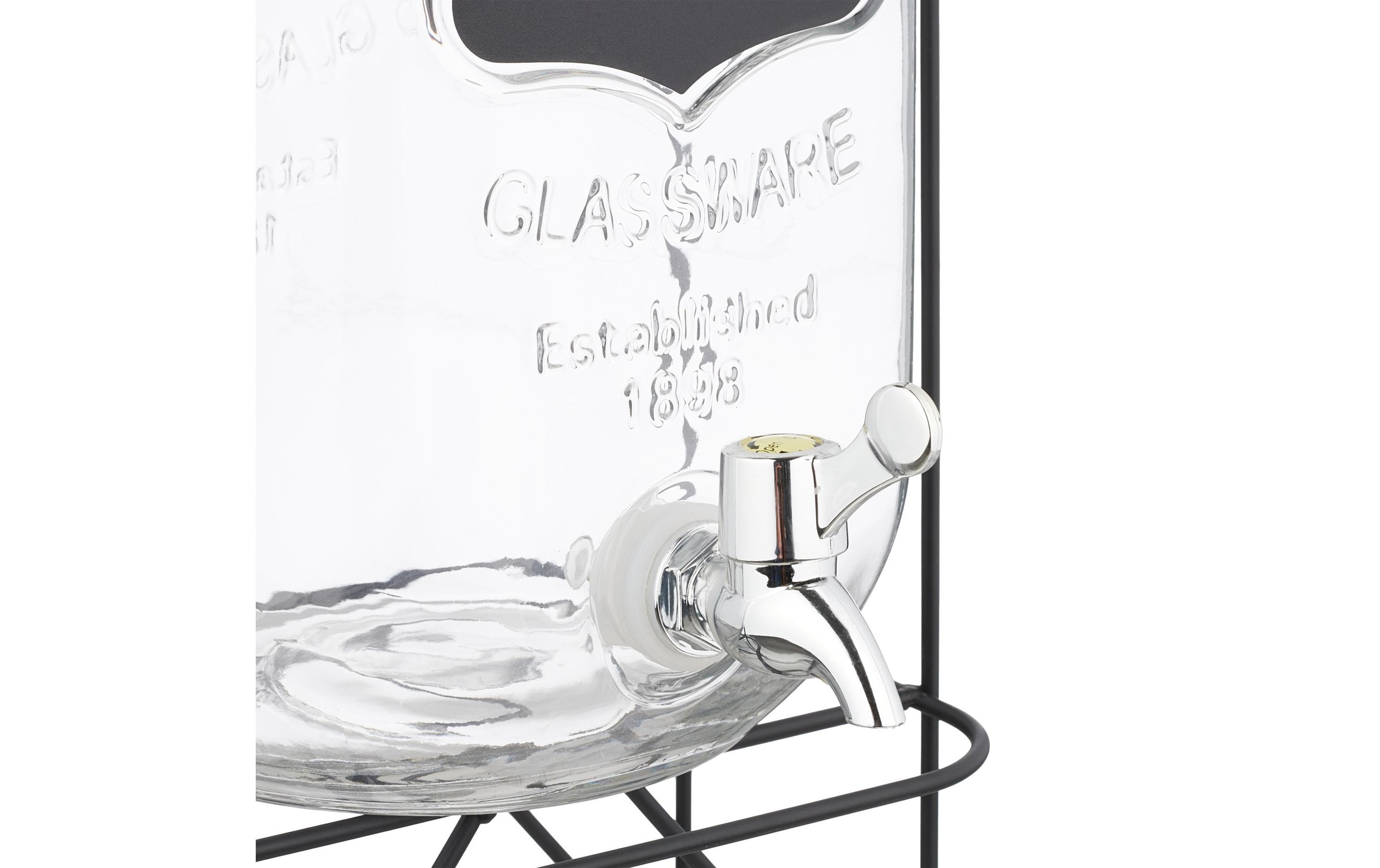 relaxdays Getränkespender »mit Ständer 4 Liter«