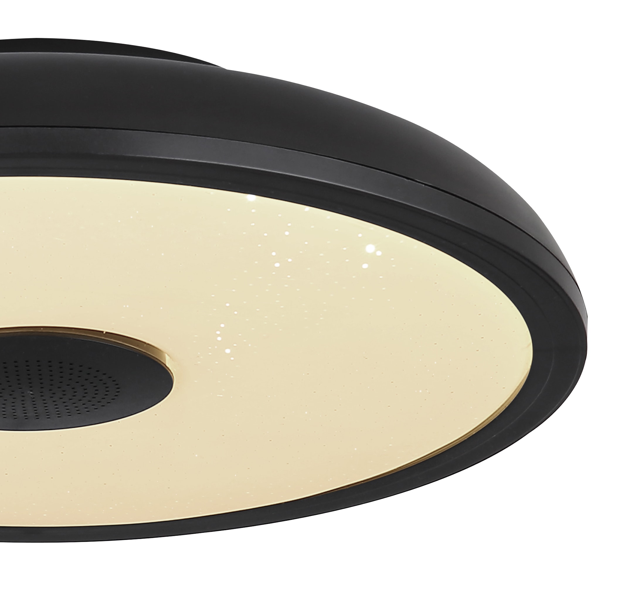 GLOBO LIGHTING Plafonnier LED »RAFFY« Module LED 1 cuis blanc chaud - blanc froid Changement de couleur rouge-vert-bleu, fonction haut-parleur