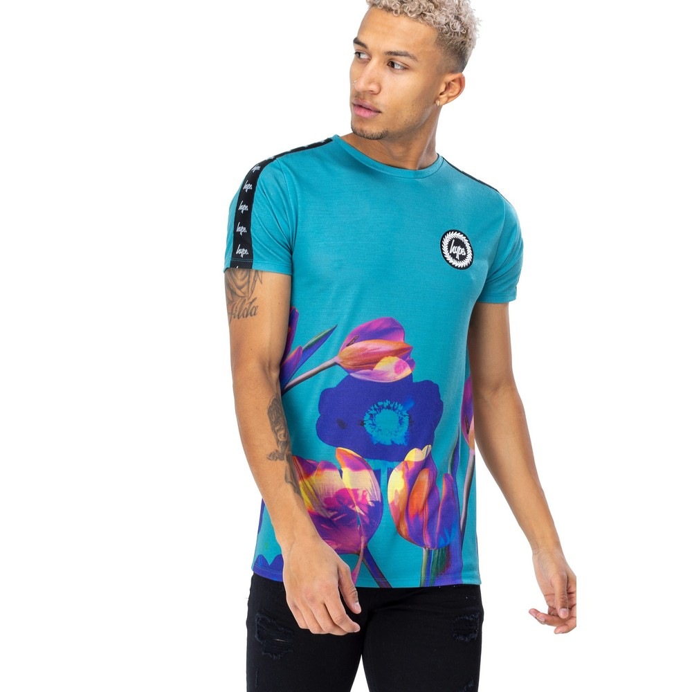 T-Shirt »Herren Blumen Band«