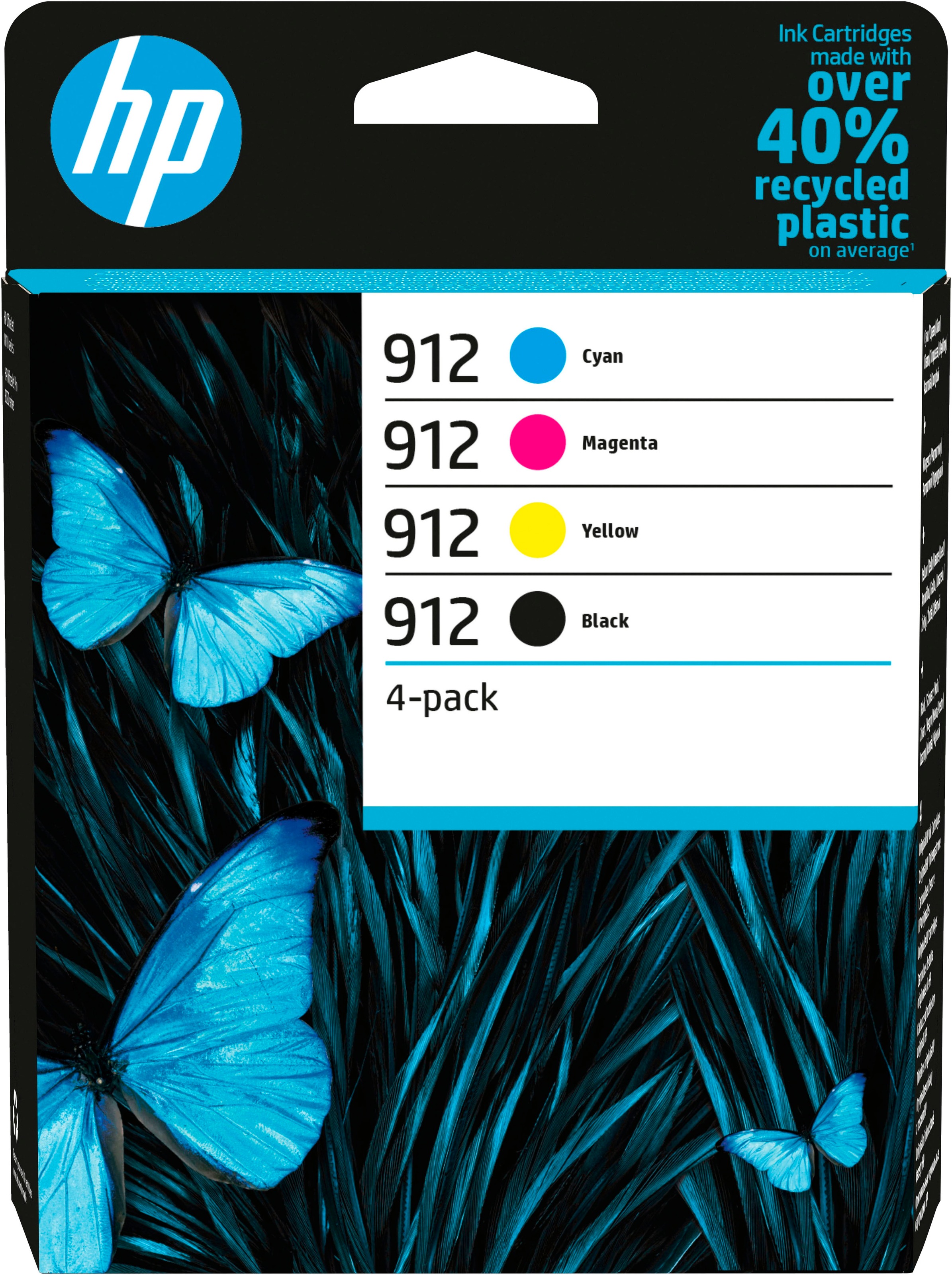 Image of HP Tintenpatrone "HP original Druckertinte 912 4er-Pack" Instant Ink, yellow/magenta/cyan/schwarz