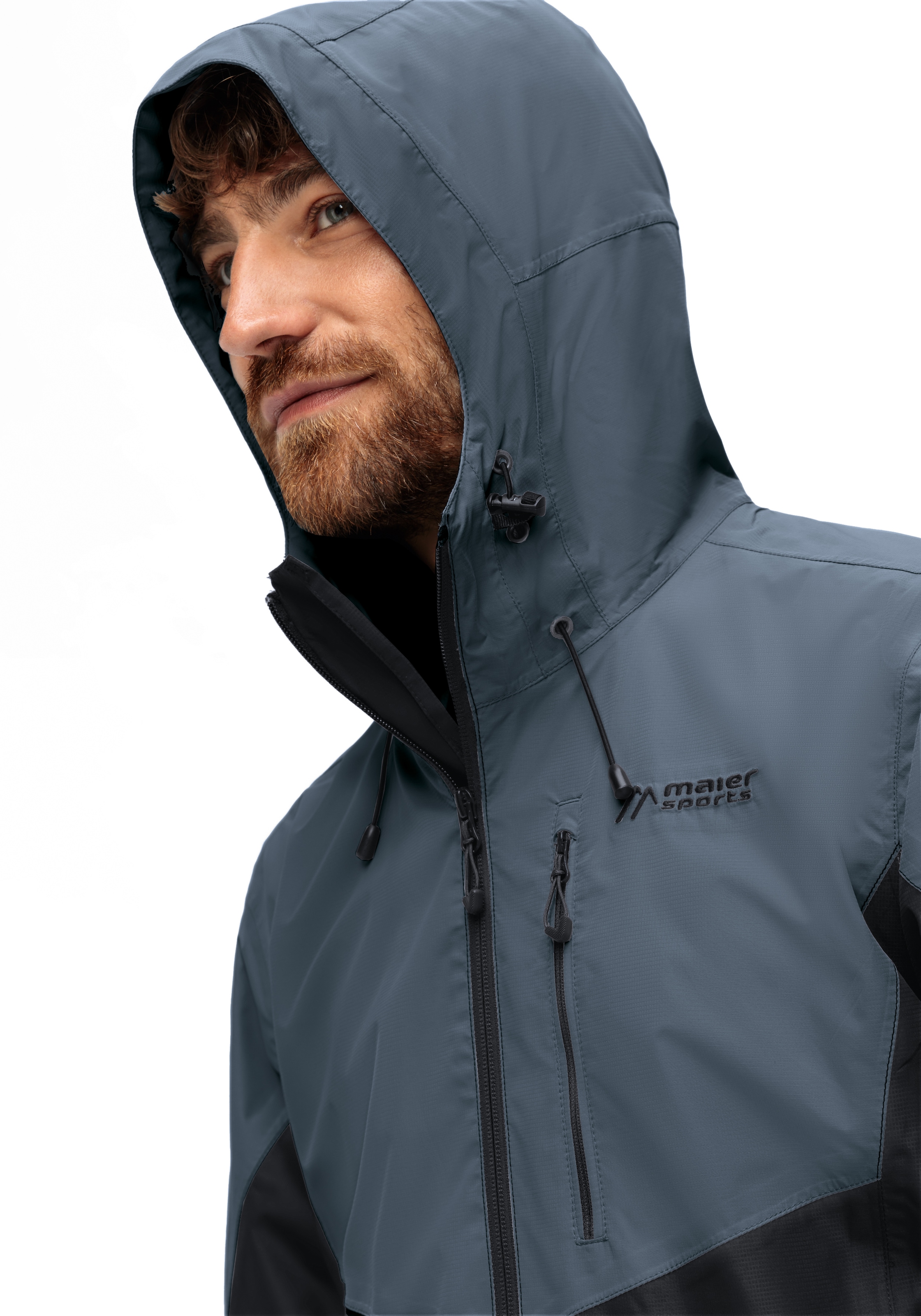 Maier Sports Outdoorjacke »Schlufterkopf M«, Herren Jacke wasserdicht, Funktionsjacke 3 Taschen aussen + Innentasche