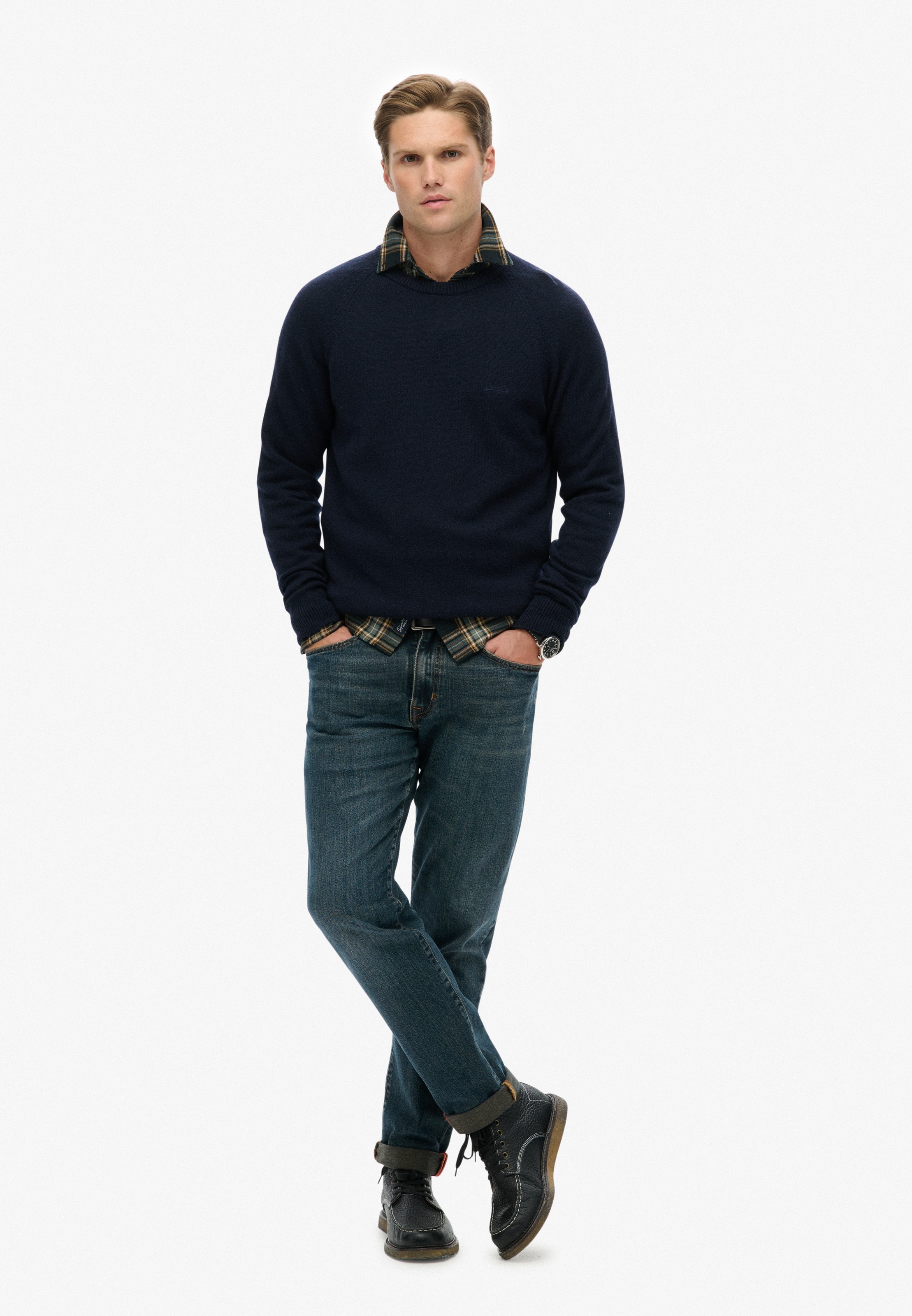 Superdry Pull en tricot »WOOL BLEND JUMPER«