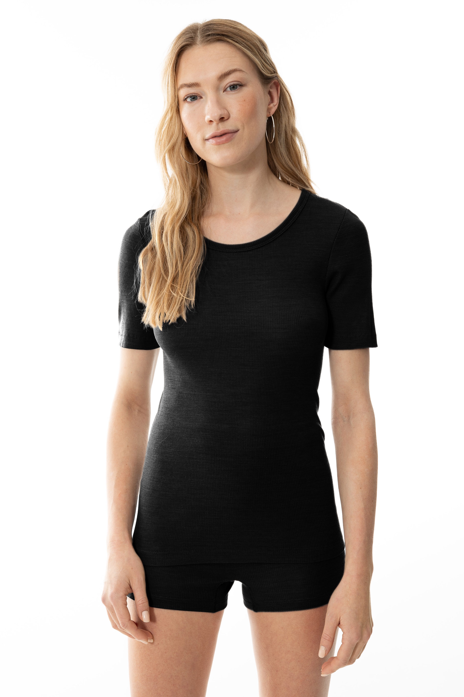 Image of Mey T-Shirt "Wool Love" schmale Passform, Kurzarm, Merino-Schurwolle