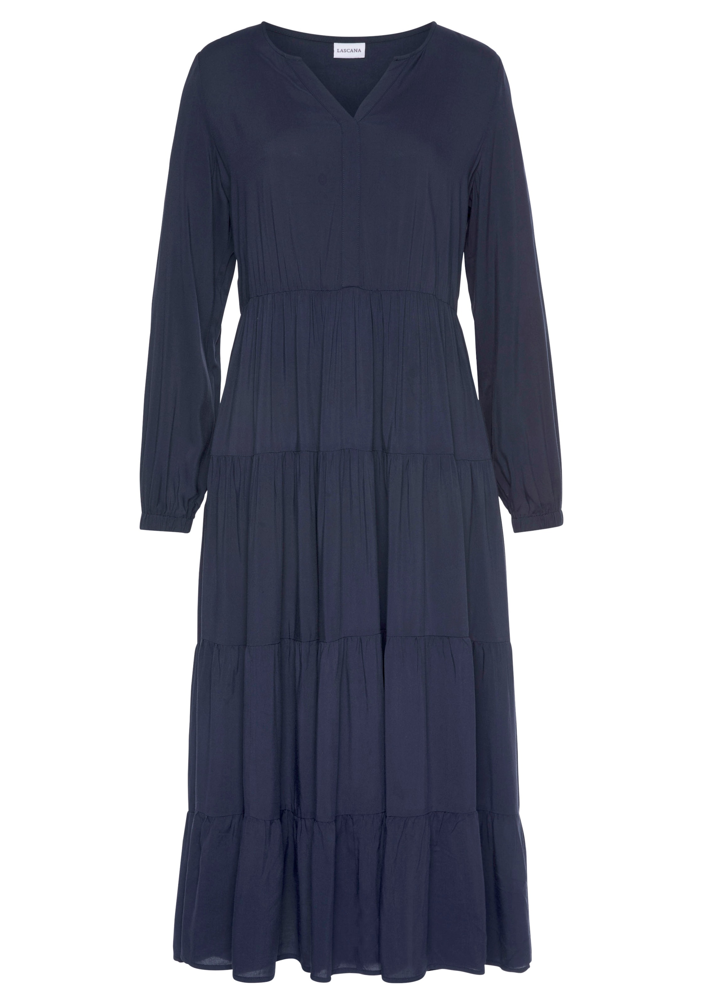LASCANA Maxikleid, mit Volants